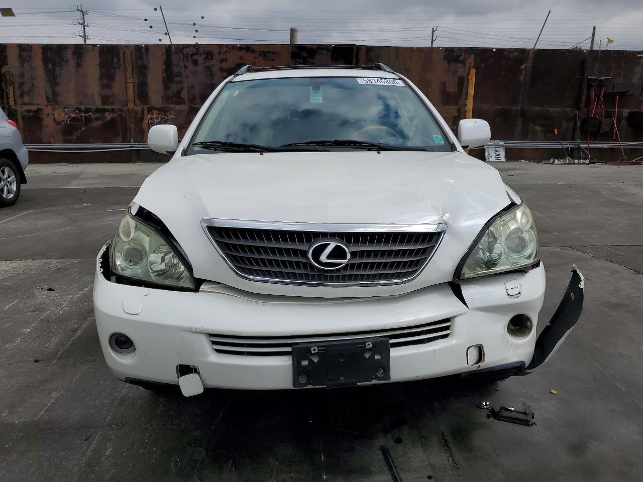 2007 Lexus Rx 400h White vin: JTJGW31U572003147