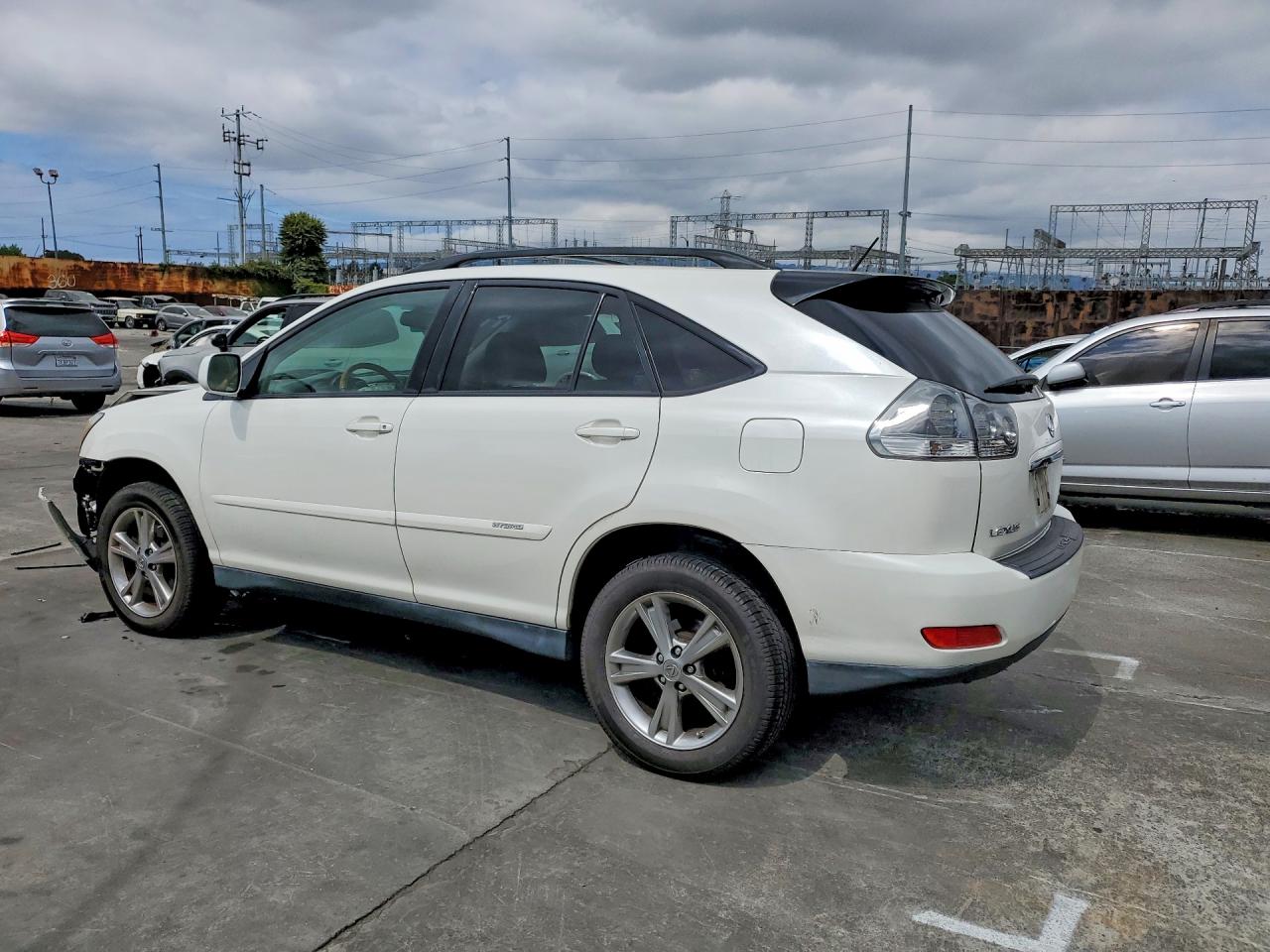 2007 Lexus Rx 400h White vin: JTJGW31U572003147