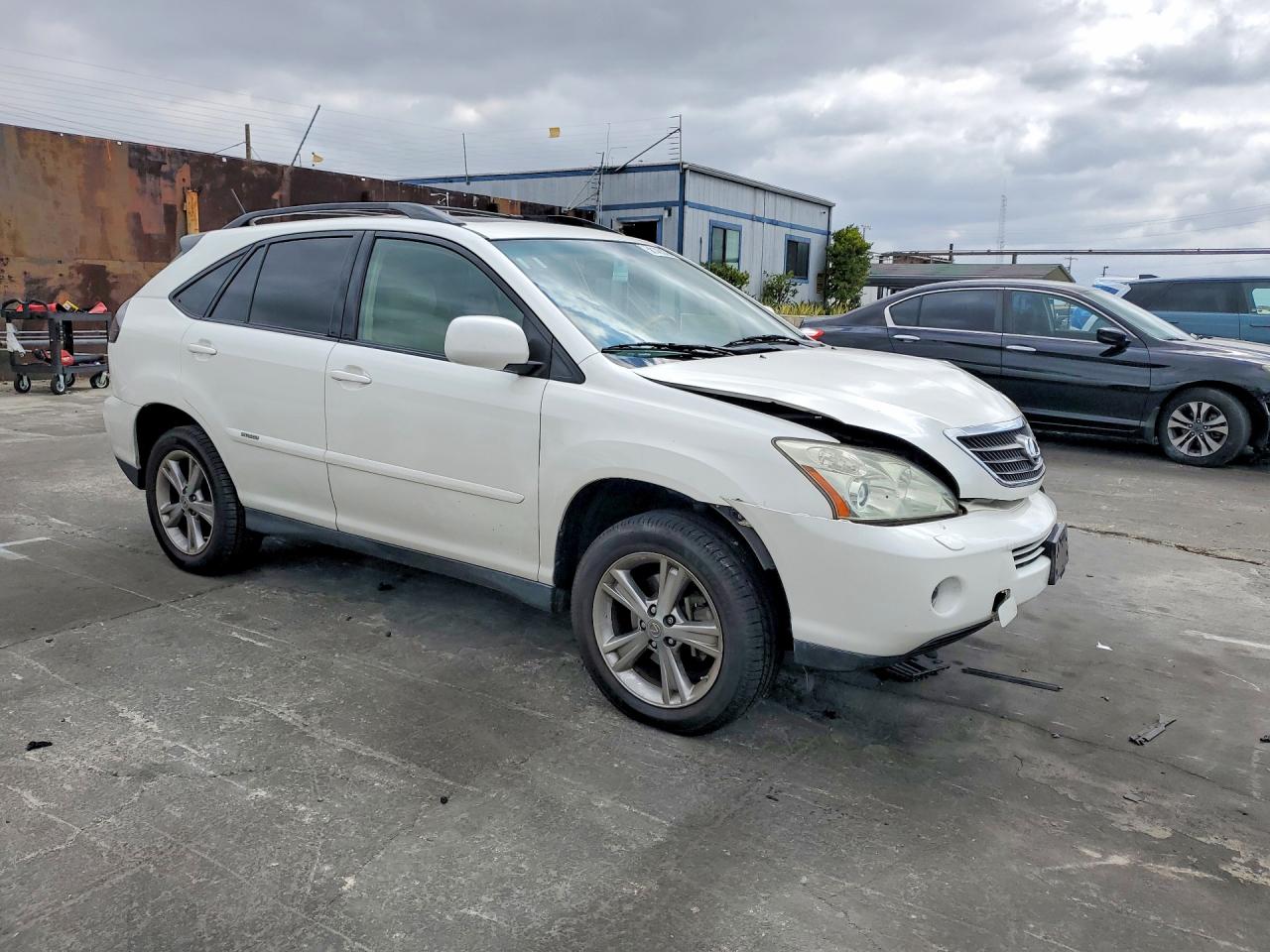 2007 Lexus Rx 400h White vin: JTJGW31U572003147