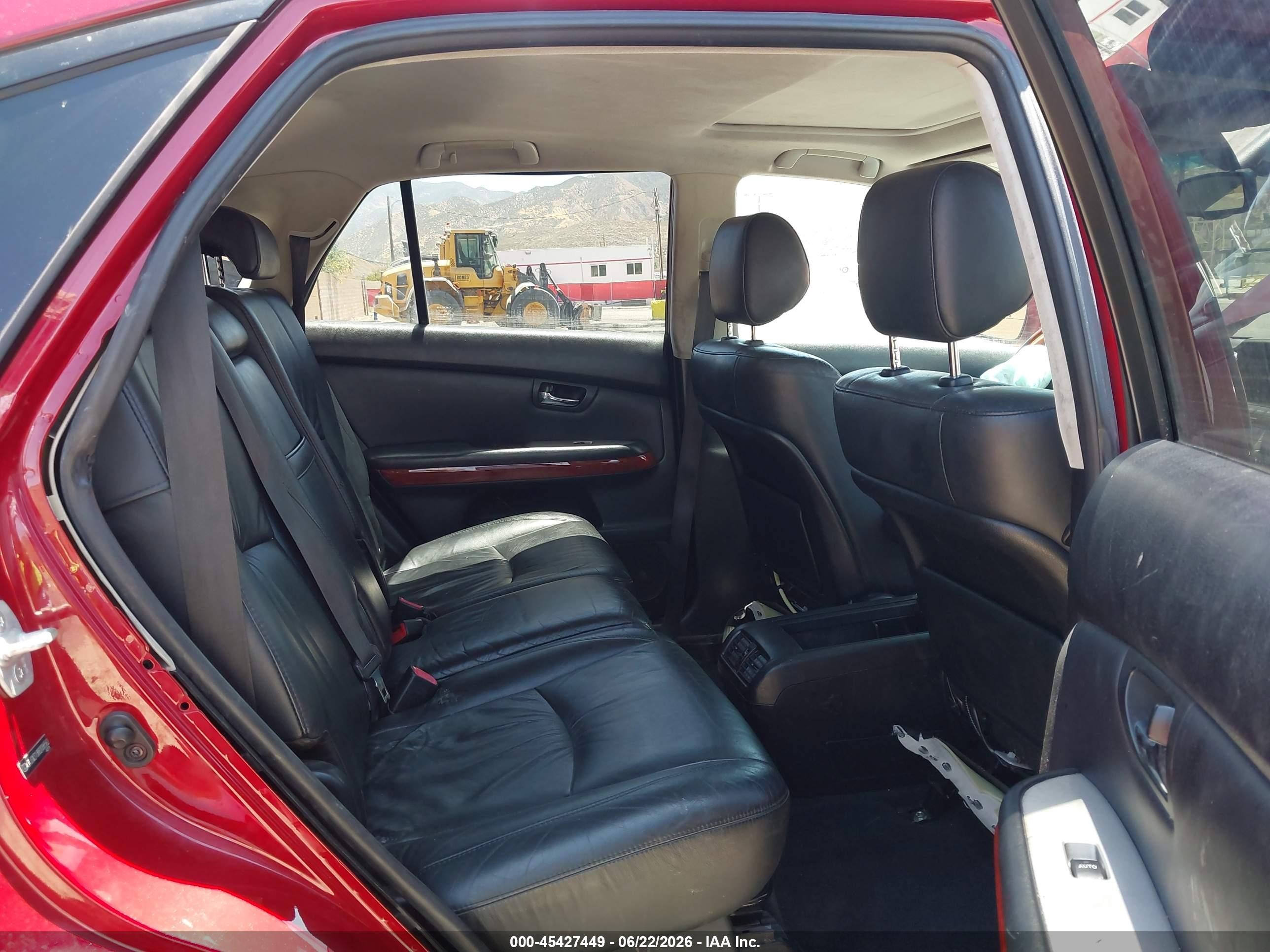 2008 Lexus Rx 400h Red vin: JTJGW31U882006562