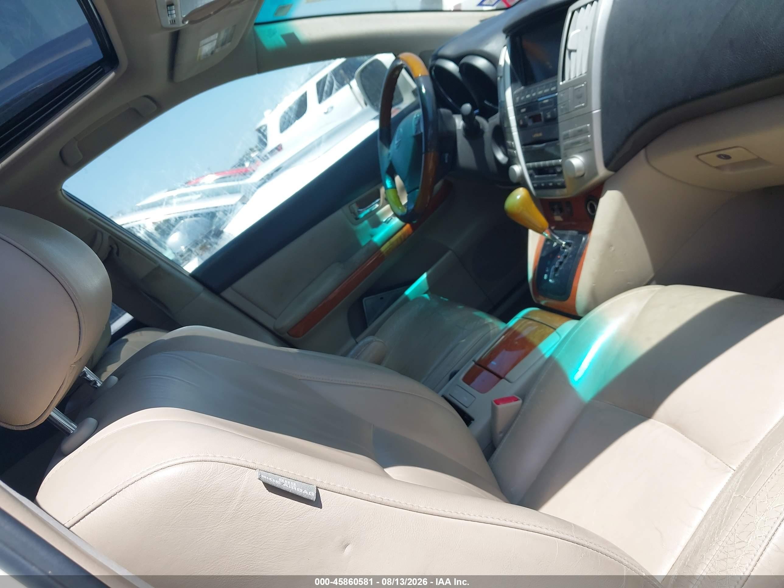 2008 Lexus Rx 400h   White vin: JTJGW31U882009798