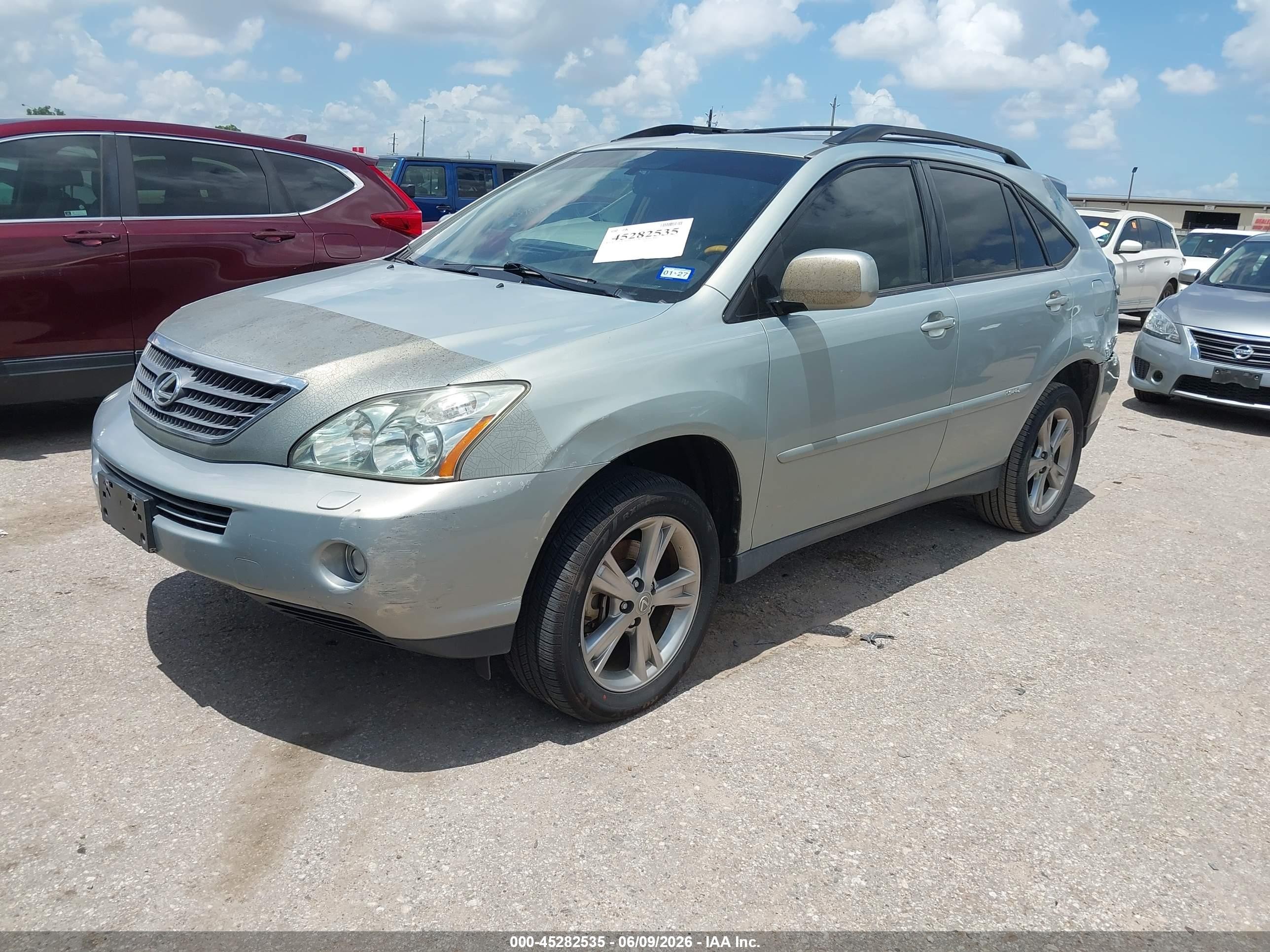 2007 Lexus Rx 400h   Silver vin: JTJGW31U972005290