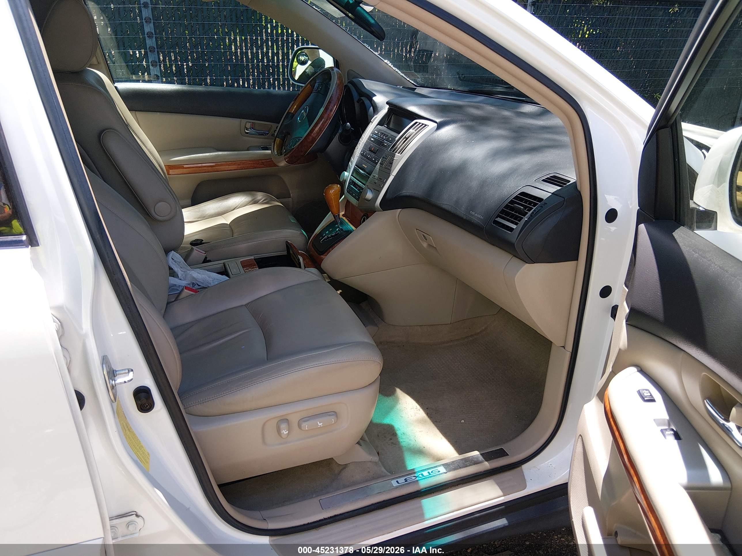 2006 Lexus Rx 400h White vin: JTJGW31UX60002974