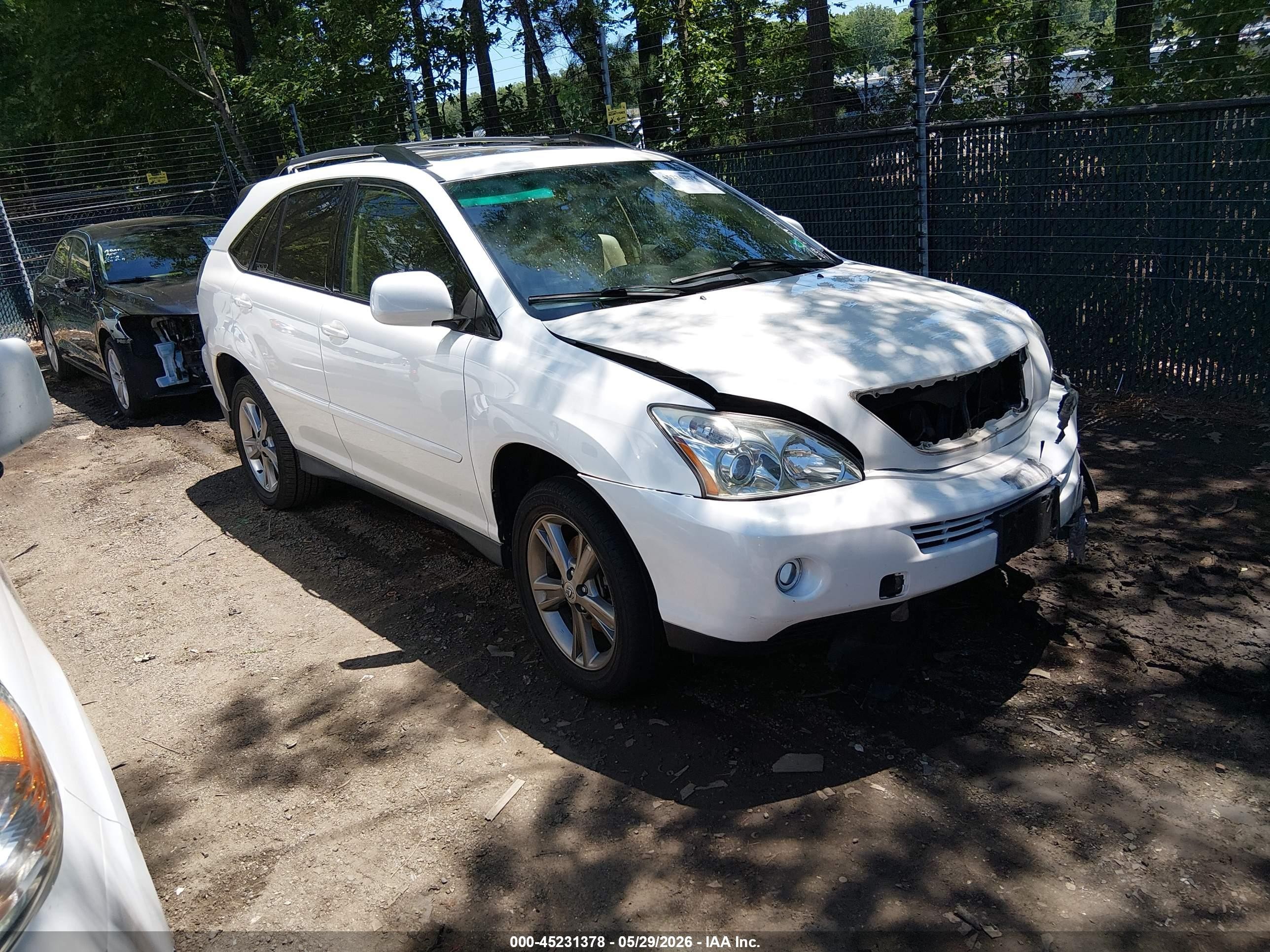 2006 Lexus Rx 400h White vin: JTJGW31UX60002974