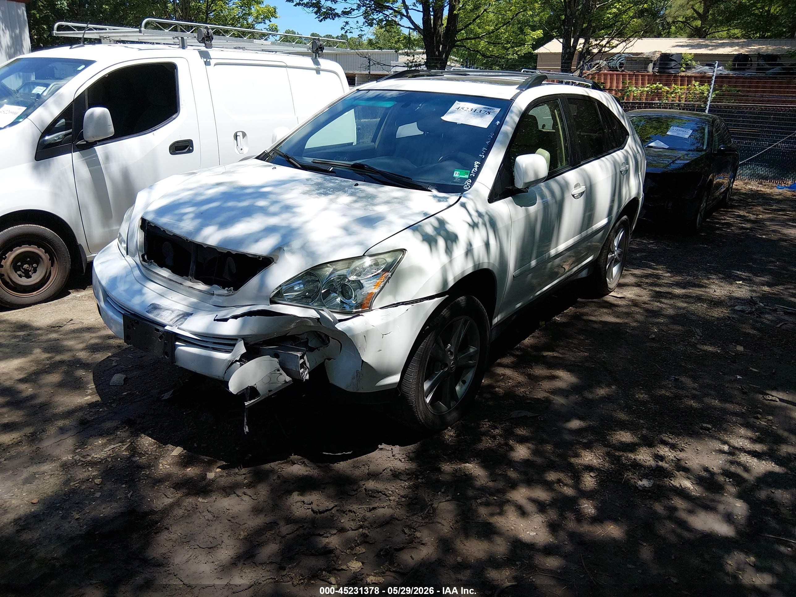 2006 Lexus Rx 400h White vin: JTJGW31UX60002974