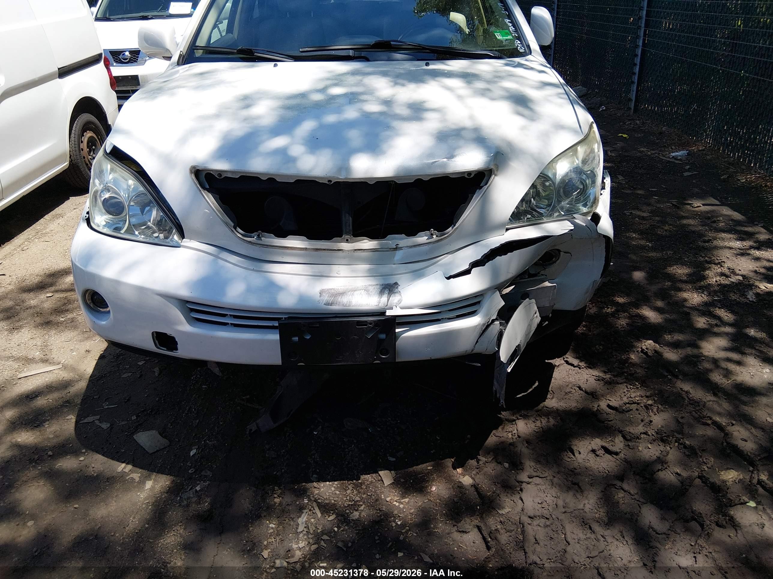 2006 Lexus Rx 400h White vin: JTJGW31UX60002974