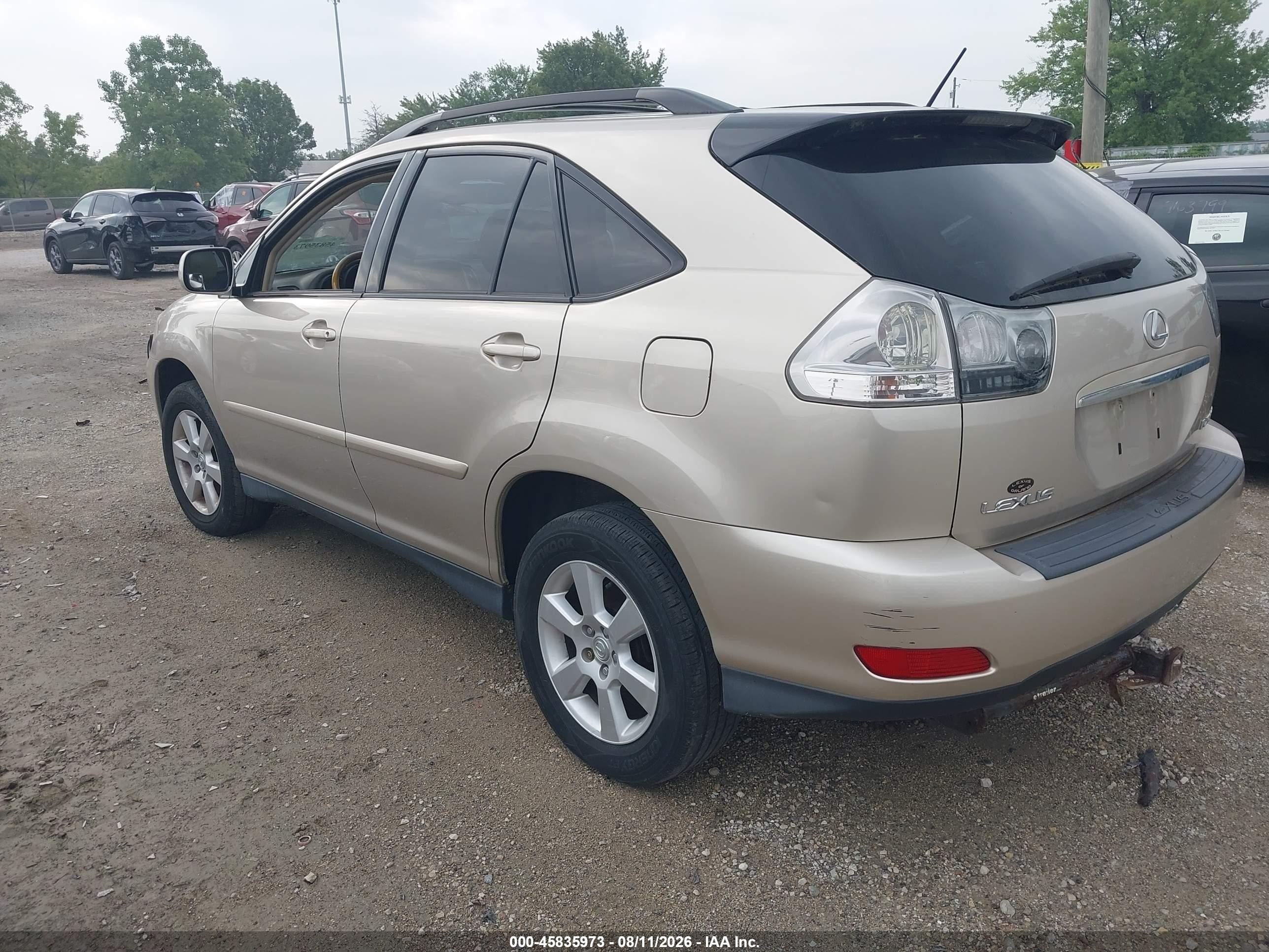 2004 Lexus Rx 330   Gold vin: JTJHA31U040024935