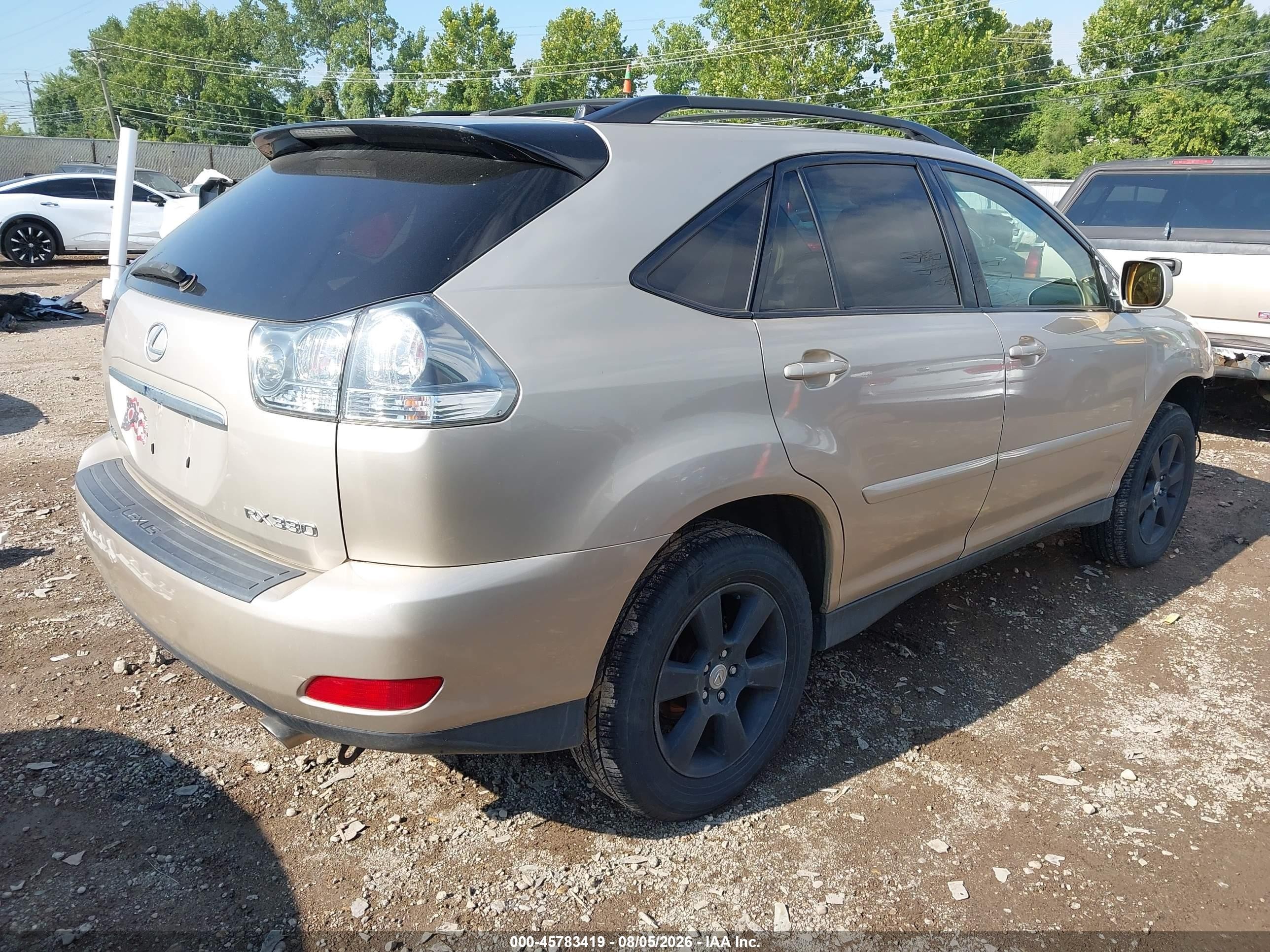 2004 Lexus Rx 330 Gold vin: JTJHA31U040059989