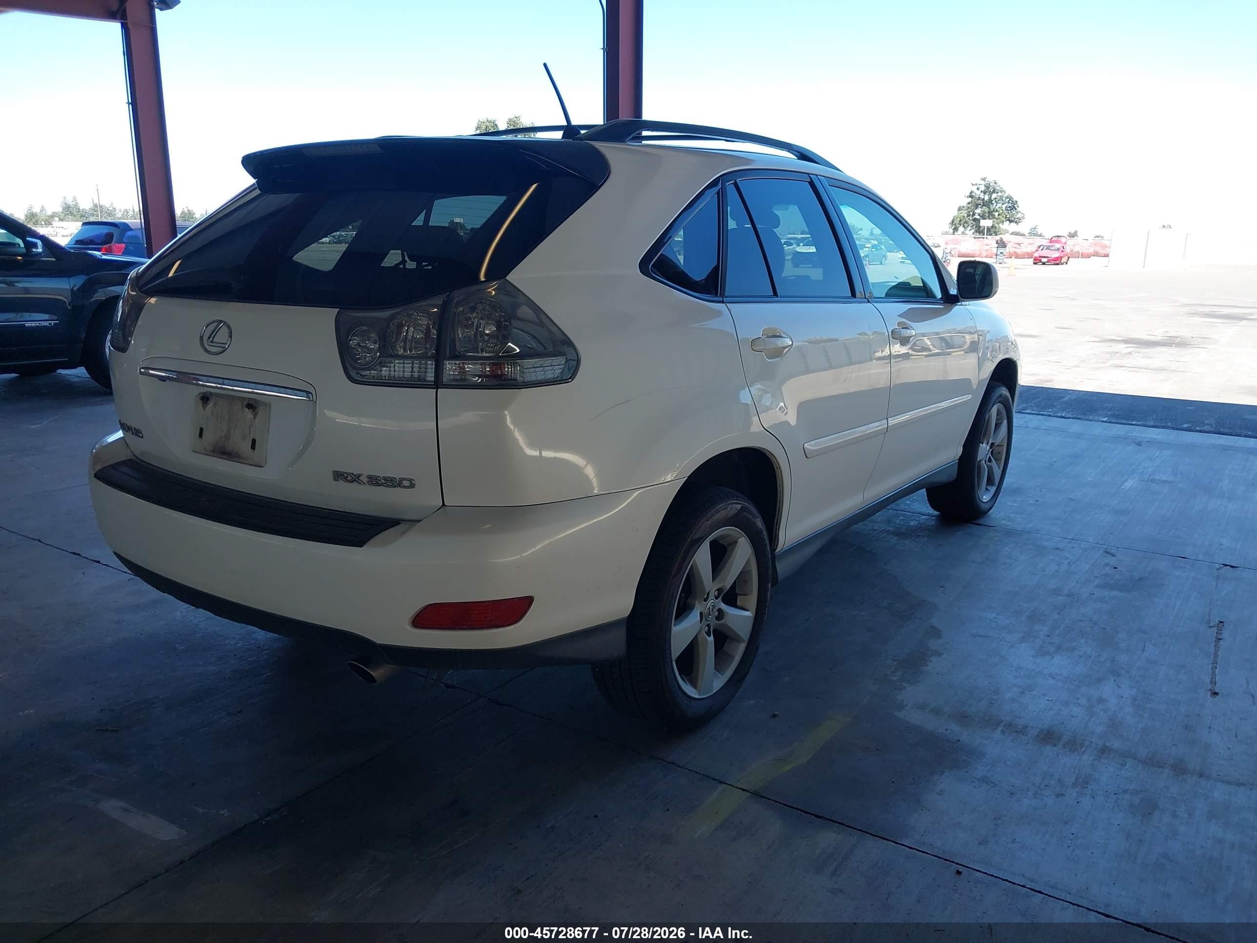 2004 Lexus Rx 330   White vin: JTJHA31U040063007