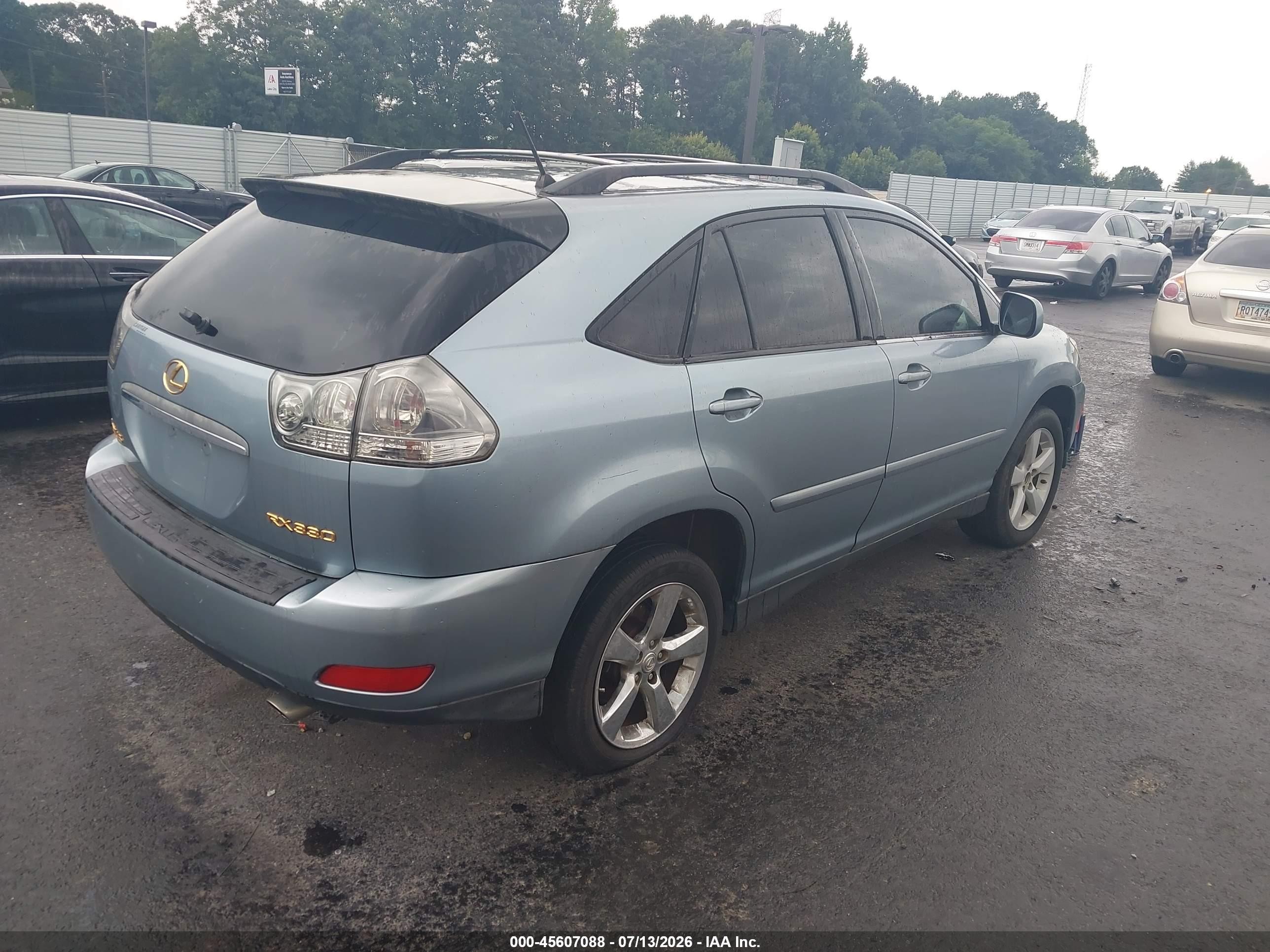 2004 Lexus Rx 330   Blue vin: JTJHA31U640042856