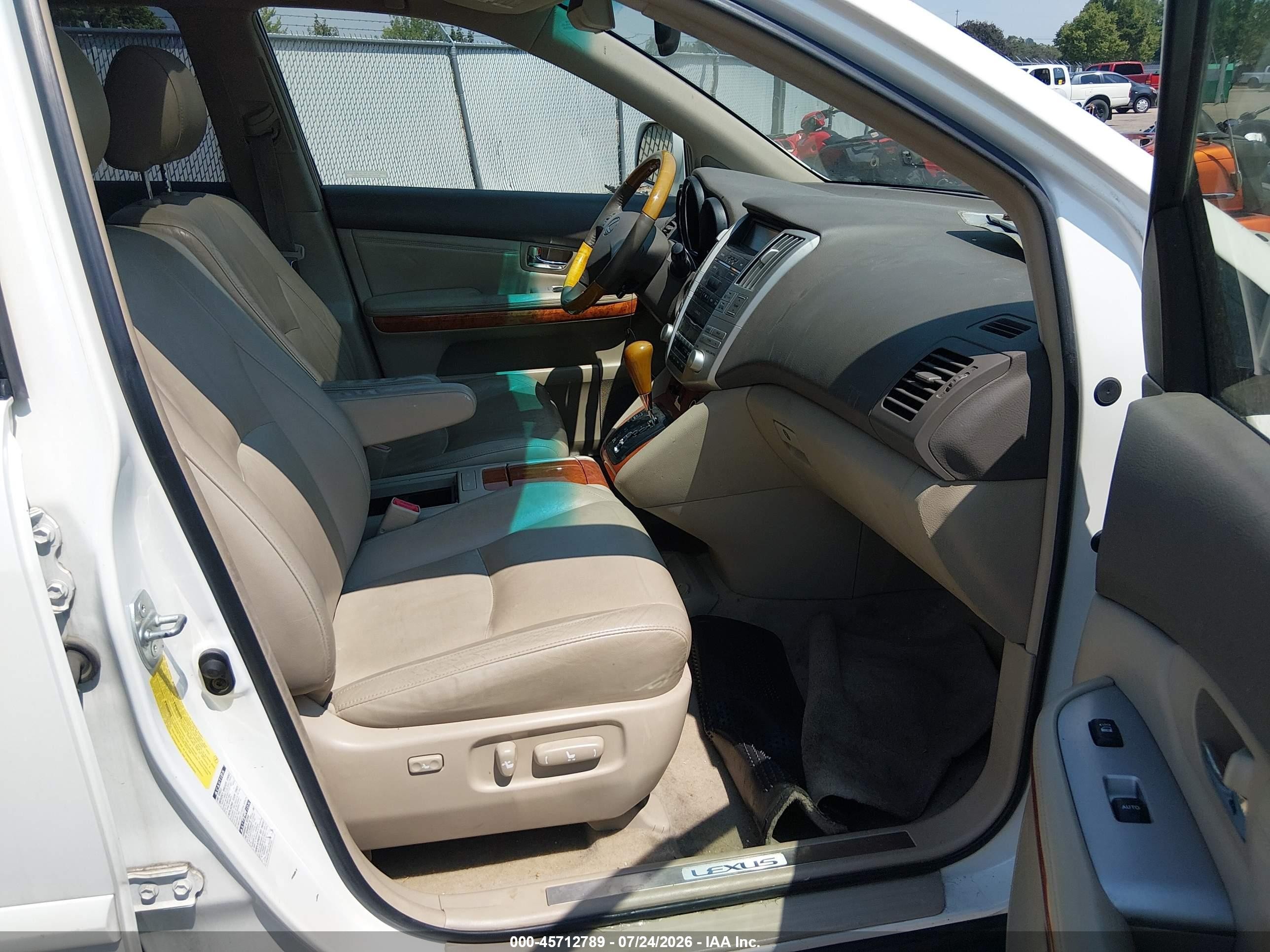 2006 Lexus Rx 330   White vin: JTJHA31U760104770
