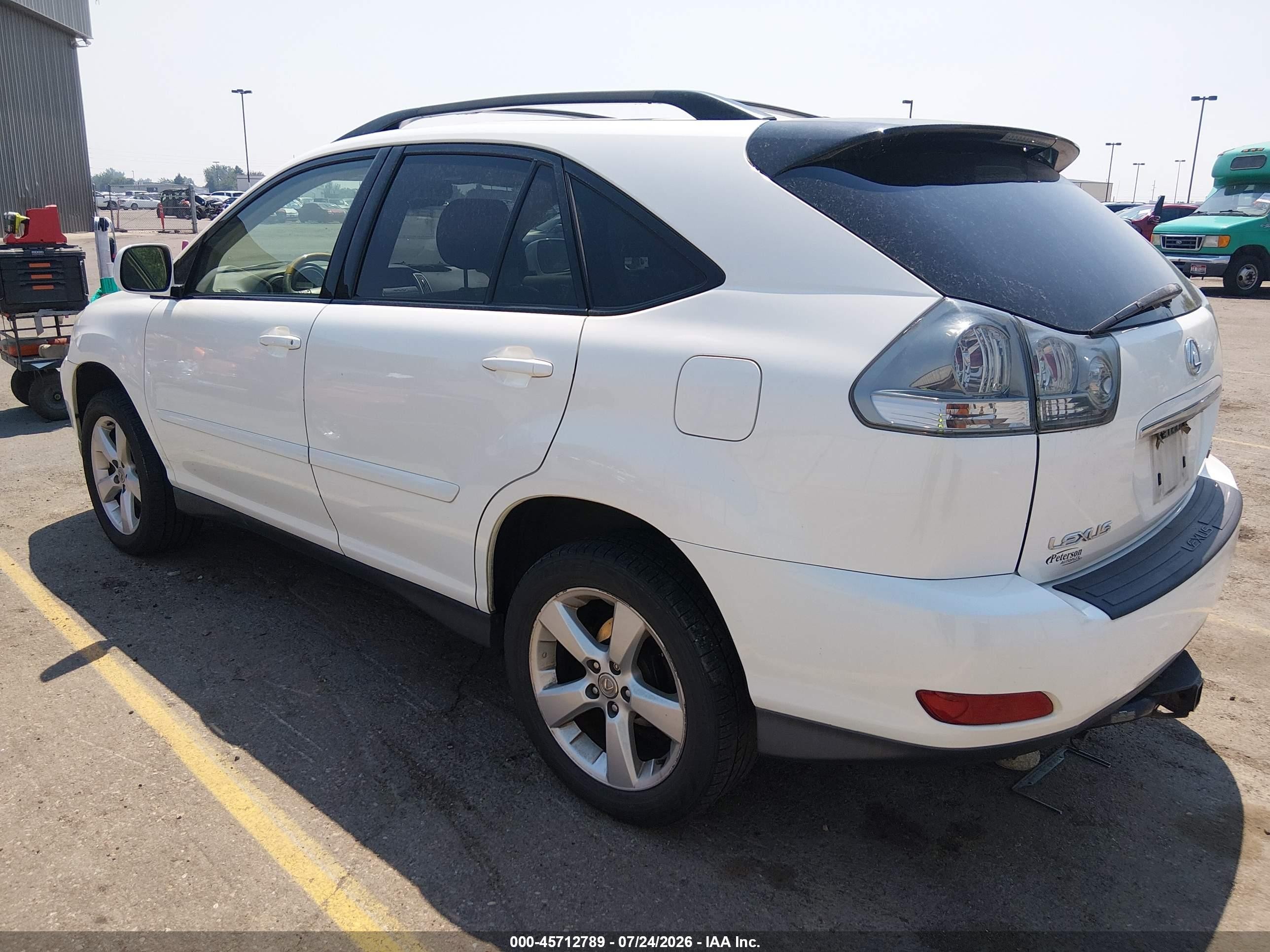 2006 Lexus Rx 330   White vin: JTJHA31U760104770
