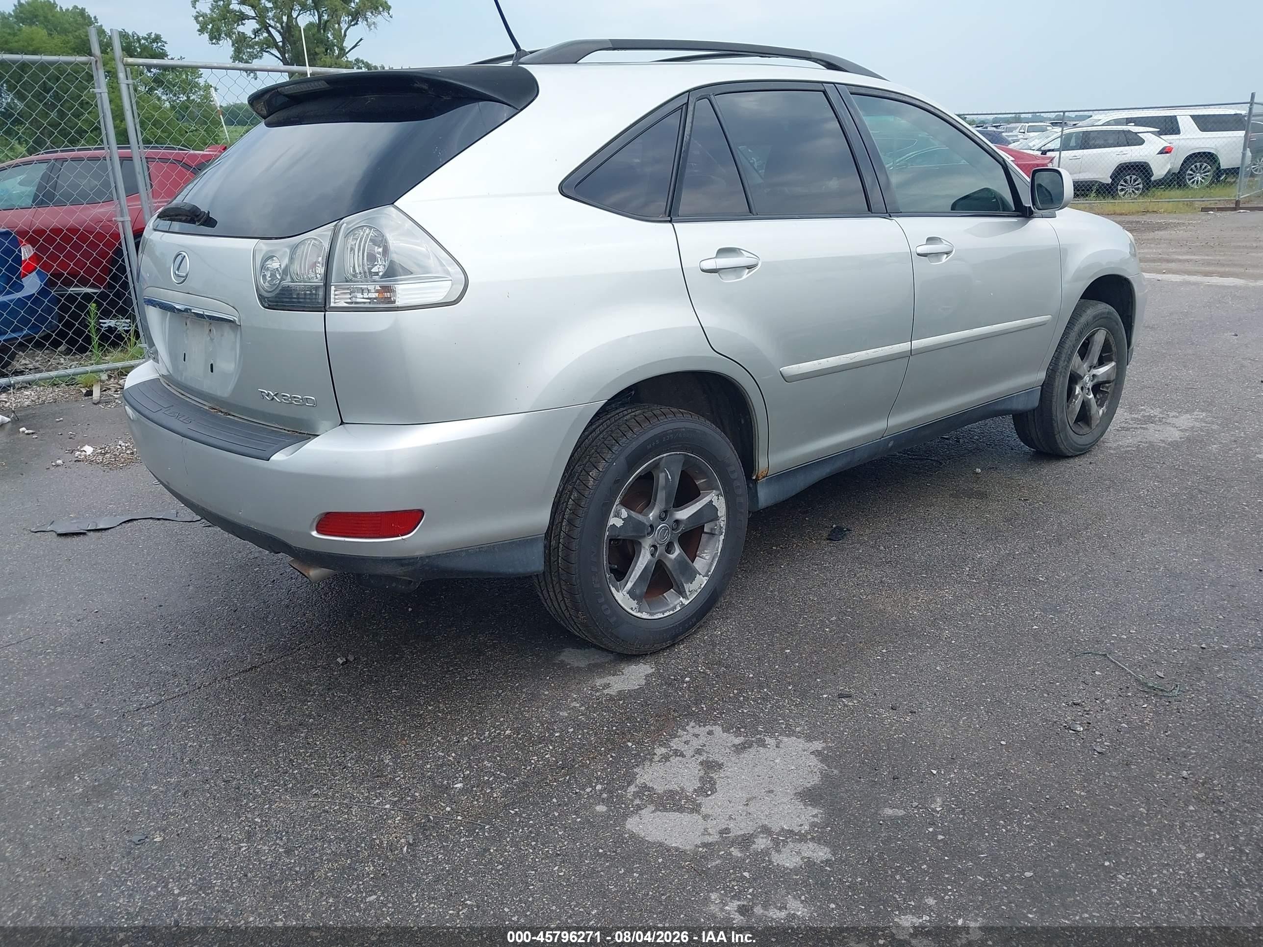 2004 Lexus Rx 330   Silver vin: JTJHA31UX40023985