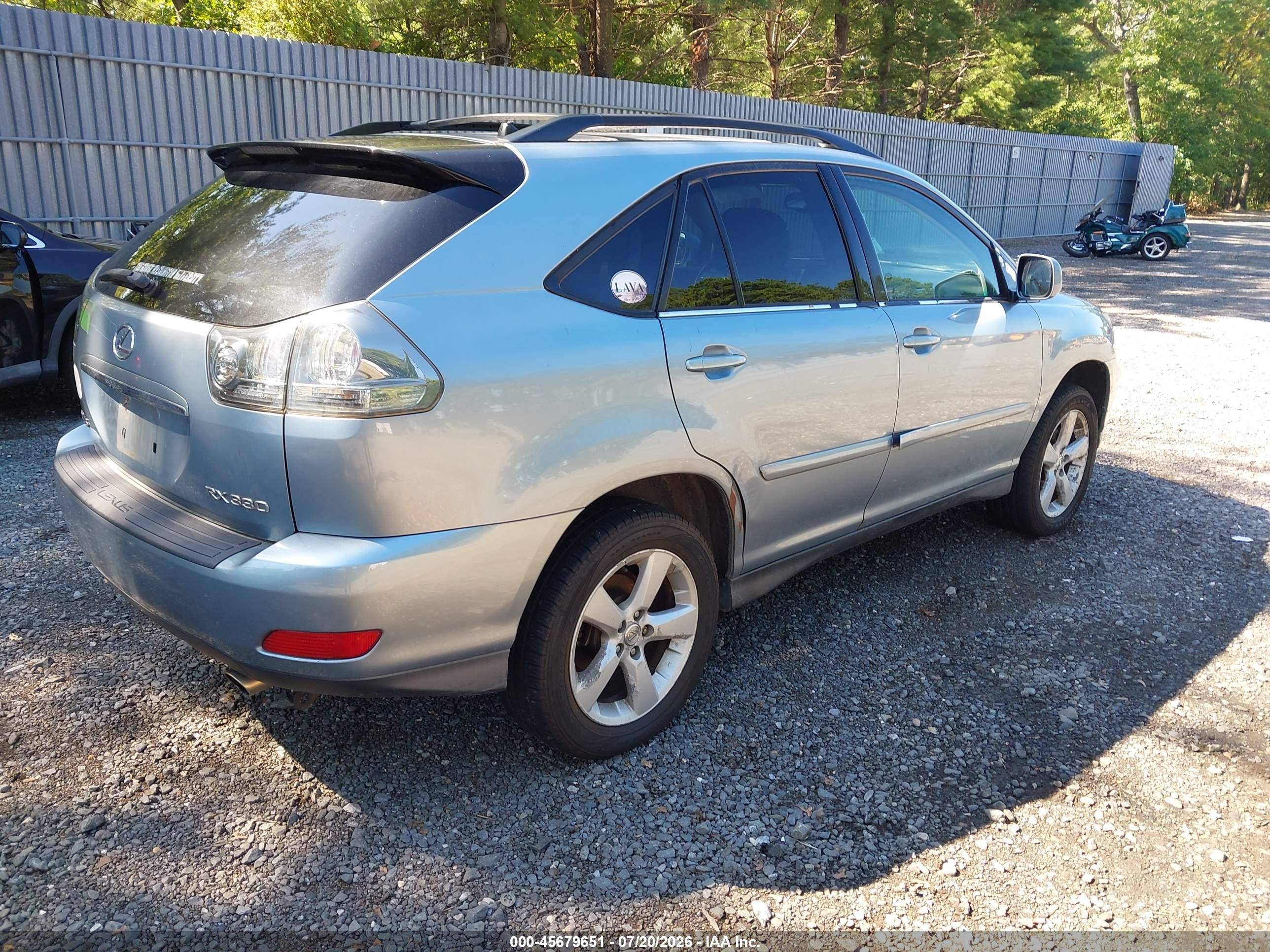 2004 Lexus Rx 330   Blue vin: JTJHA31UX40050023