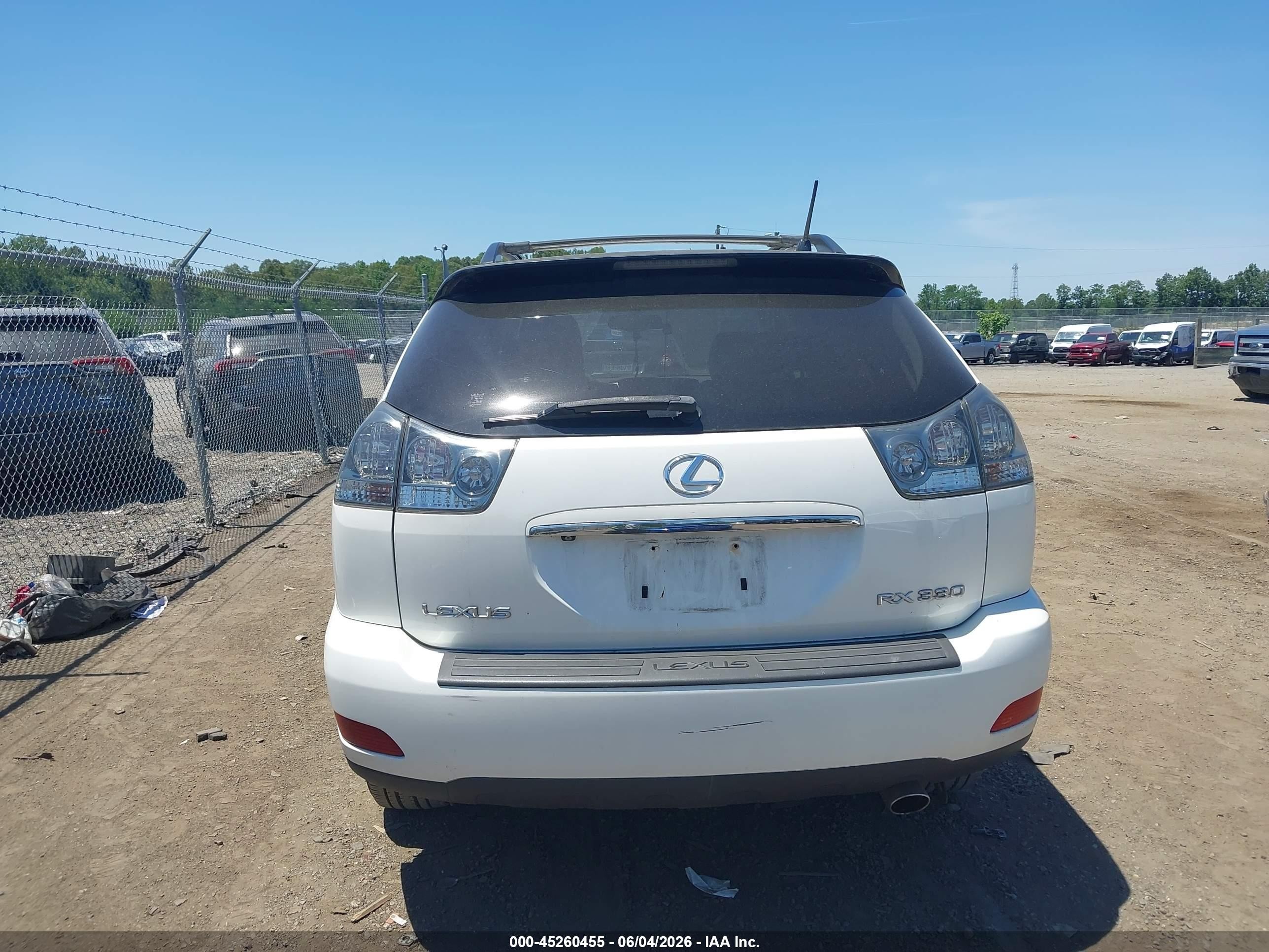 2005 Lexus Rx 330 White vin: JTJHA31UX50081208