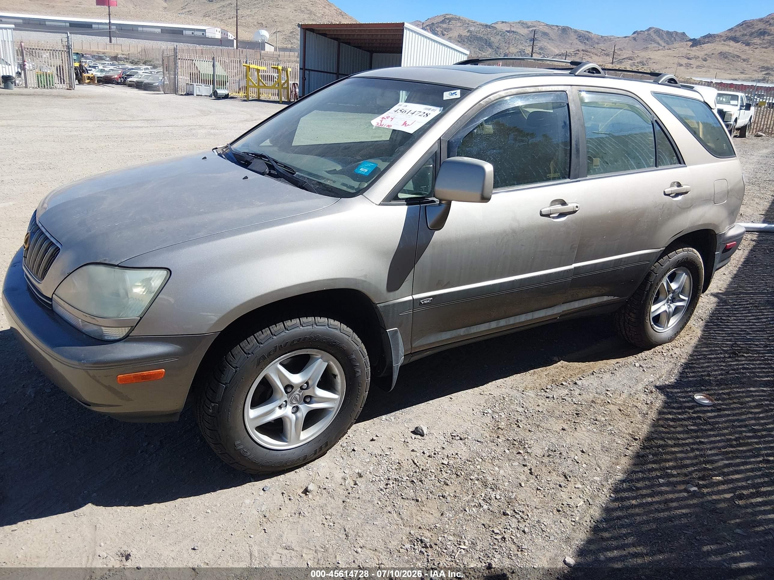 2001 Lexus Rx 300   Золотой vin: JTJHF10U010197468