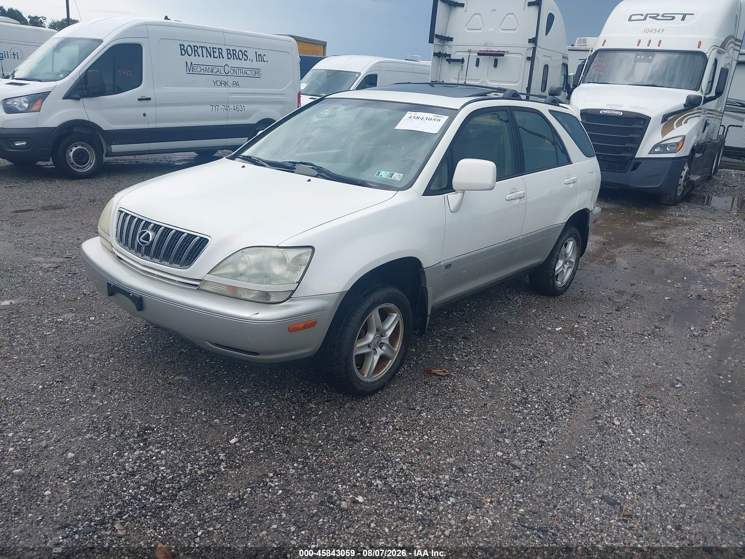 2002 Lexus Rx 300   White vin: JTJHF10U020282098