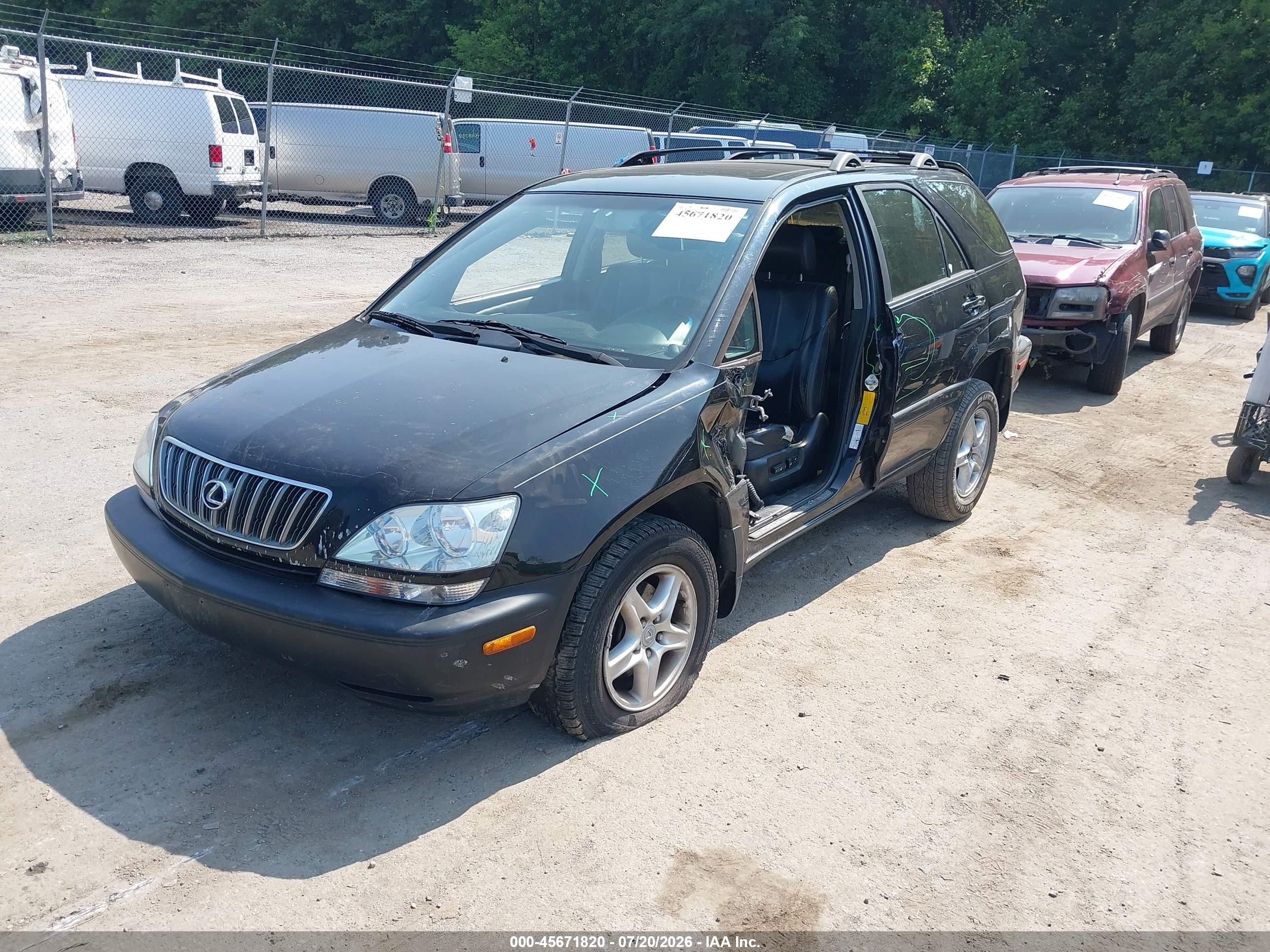 2001 Lexus Rx 300   Black vin: JTJHF10U110175799