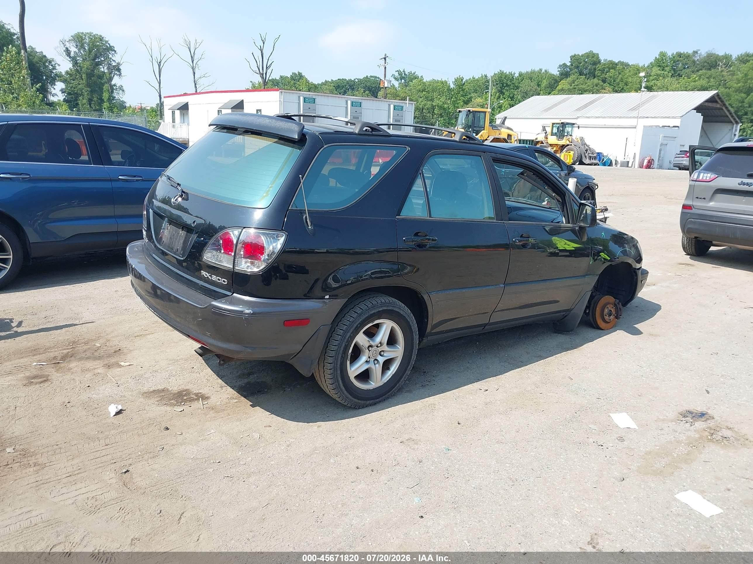 2001 Lexus Rx 300   Black vin: JTJHF10U110175799