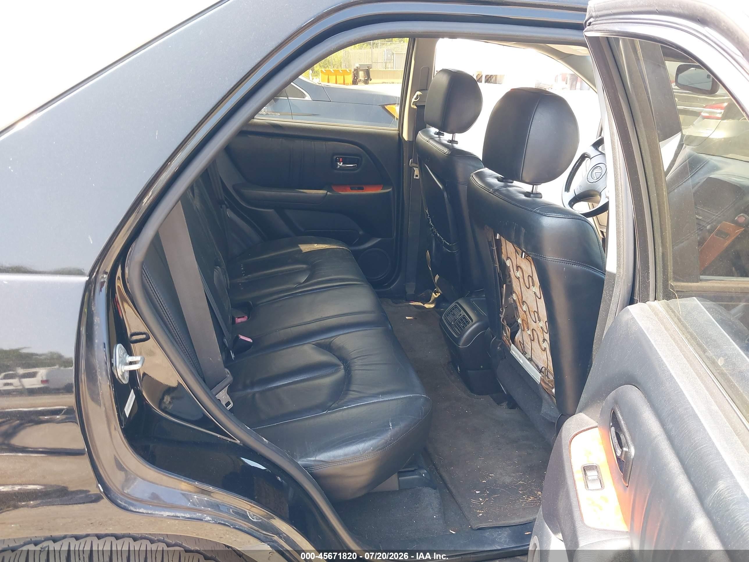 2001 Lexus Rx 300   Black vin: JTJHF10U110175799
