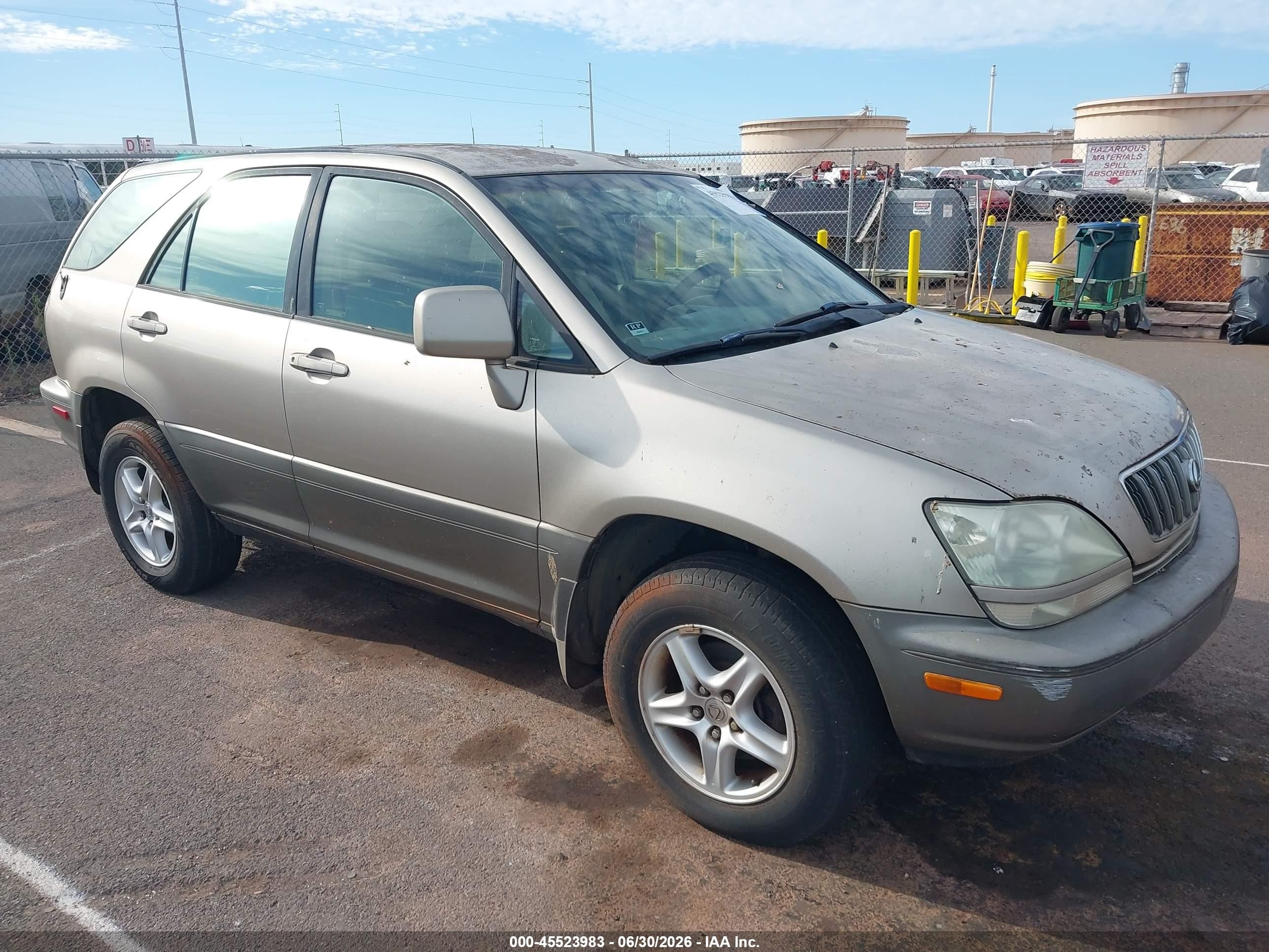 2001 Lexus Rx 300   Gold vin: JTJHF10U110176872