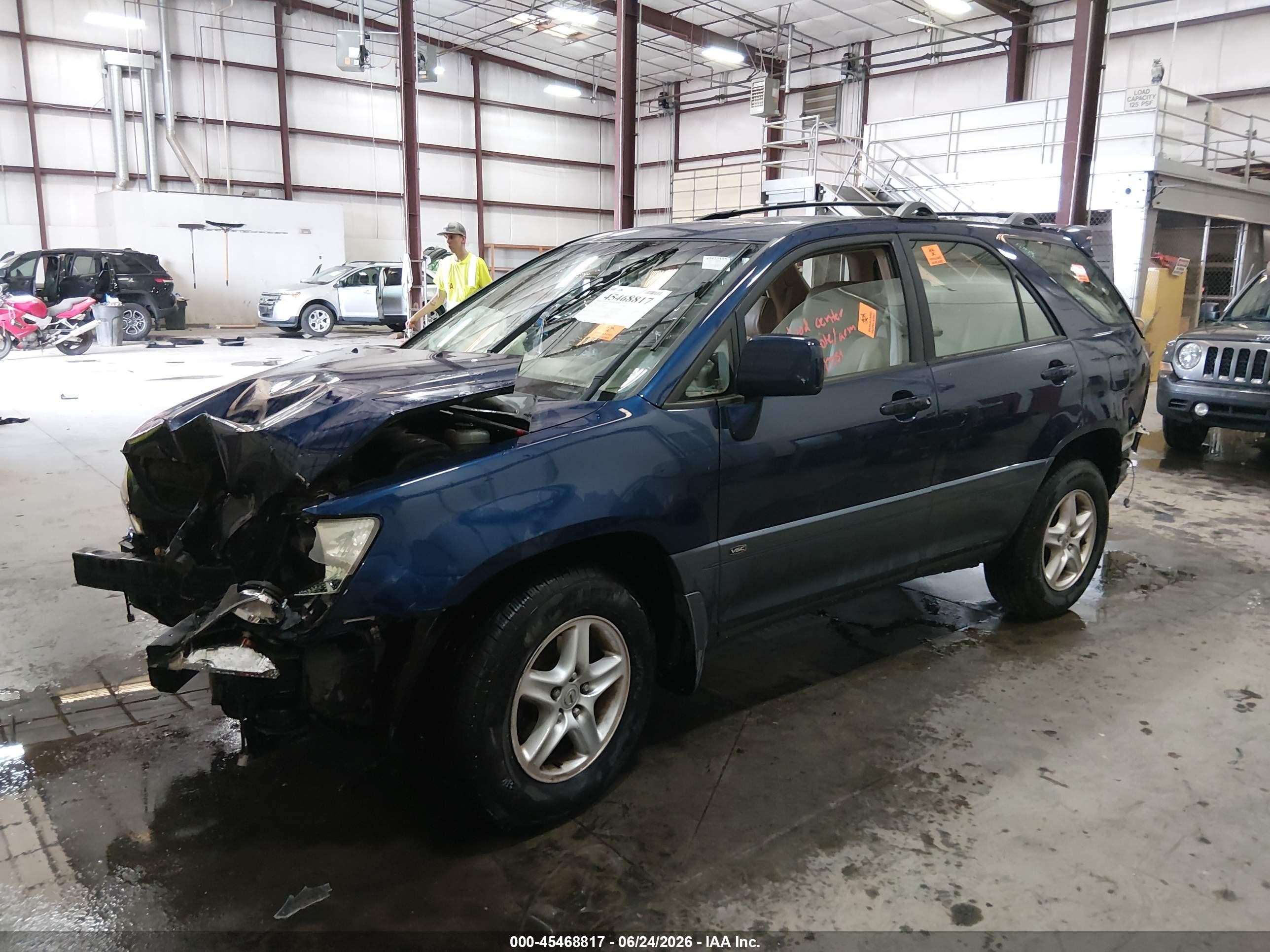 2003 Lexus Rx 300   Blue vin: JTJHF10U130299901
