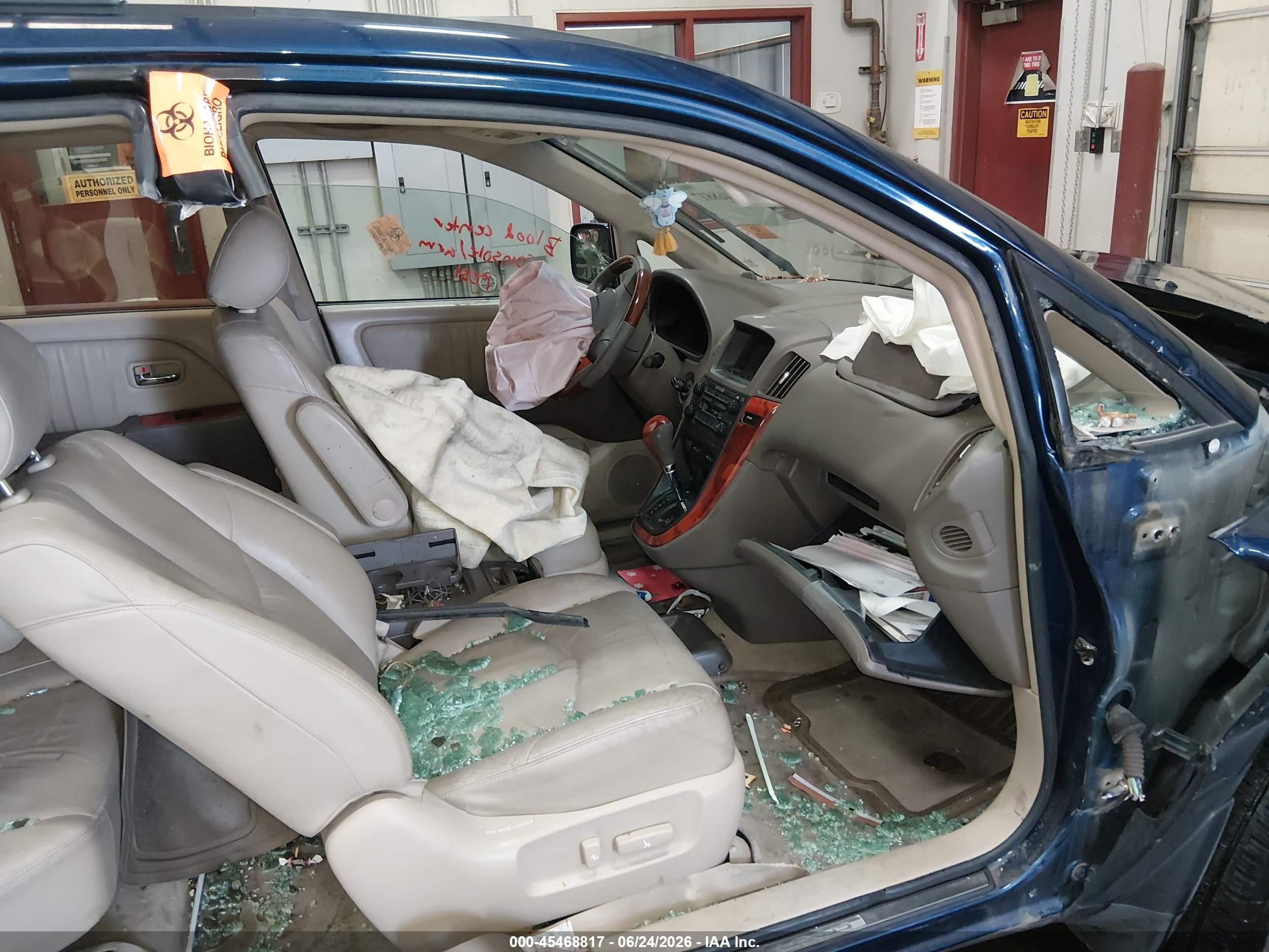 2003 Lexus Rx 300   Blue vin: JTJHF10U130299901