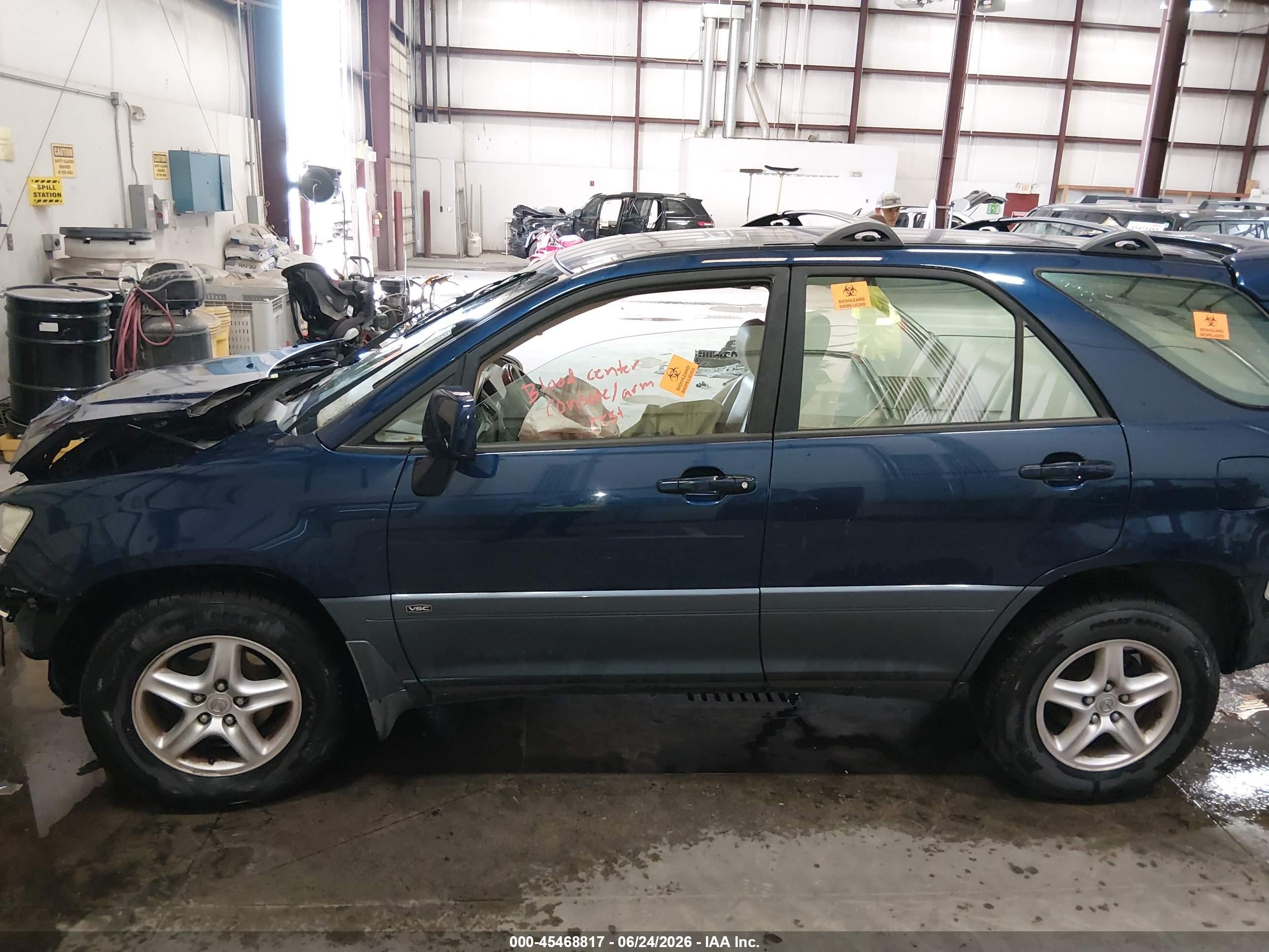2003 Lexus Rx 300   Blue vin: JTJHF10U130299901