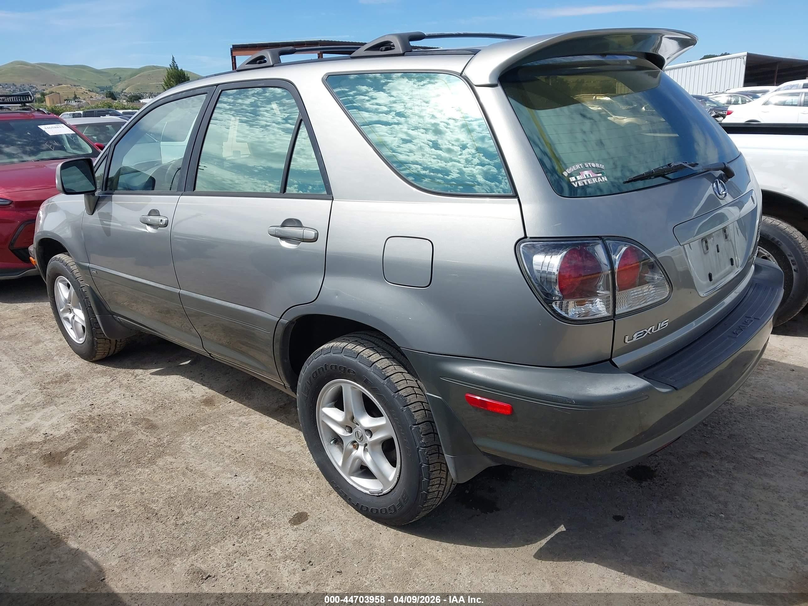 2001 Lexus Rx 300   Gray vin: JTJHF10U210176315