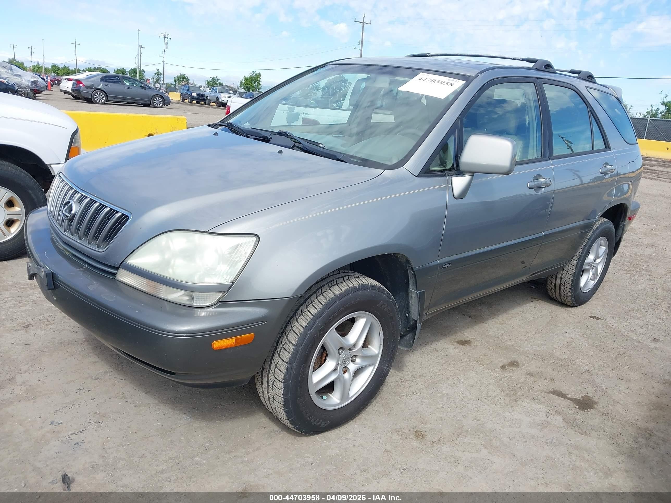 2001 Lexus Rx 300   Gray vin: JTJHF10U210176315