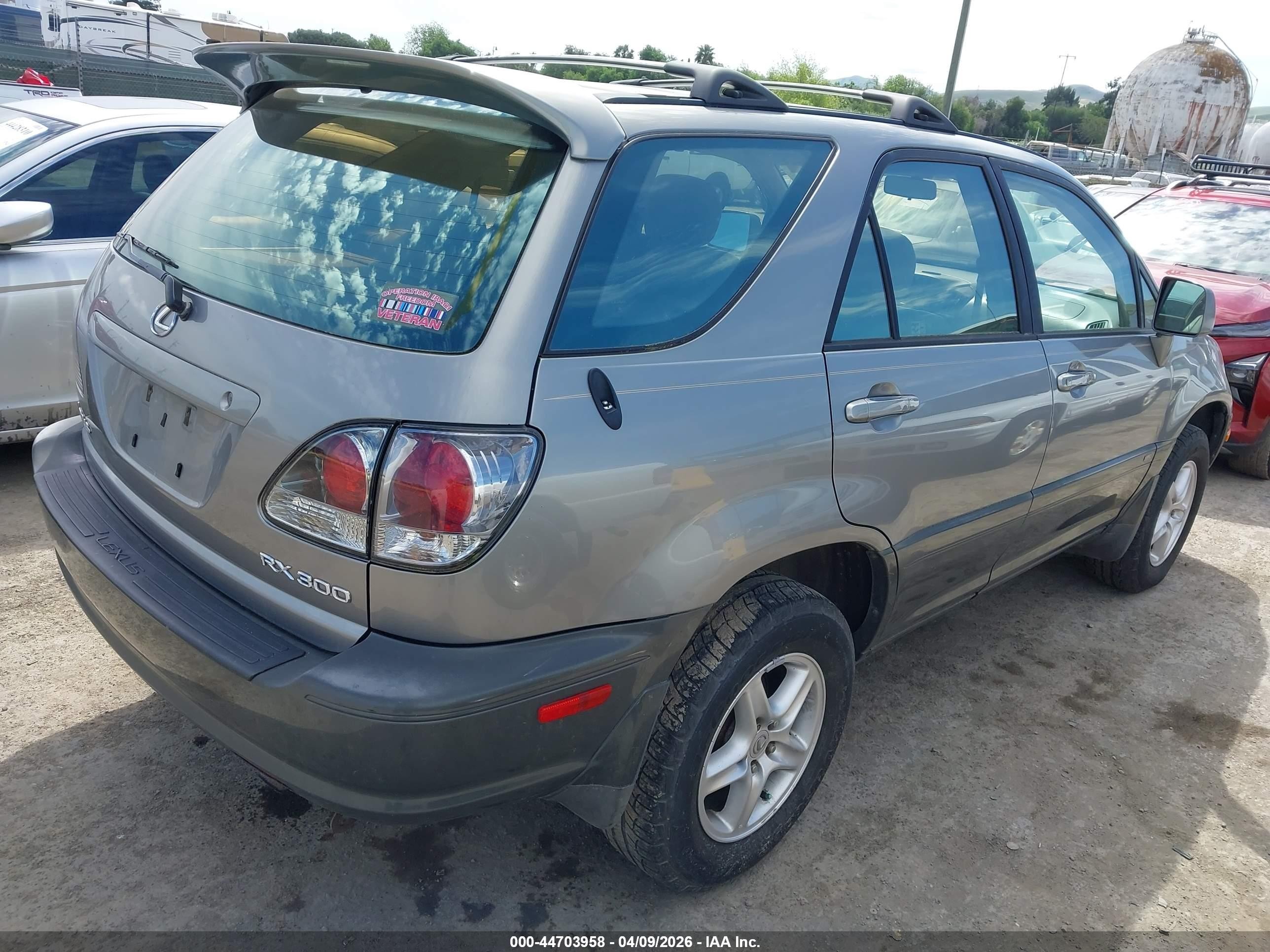 2001 Lexus Rx 300   Gray vin: JTJHF10U210176315