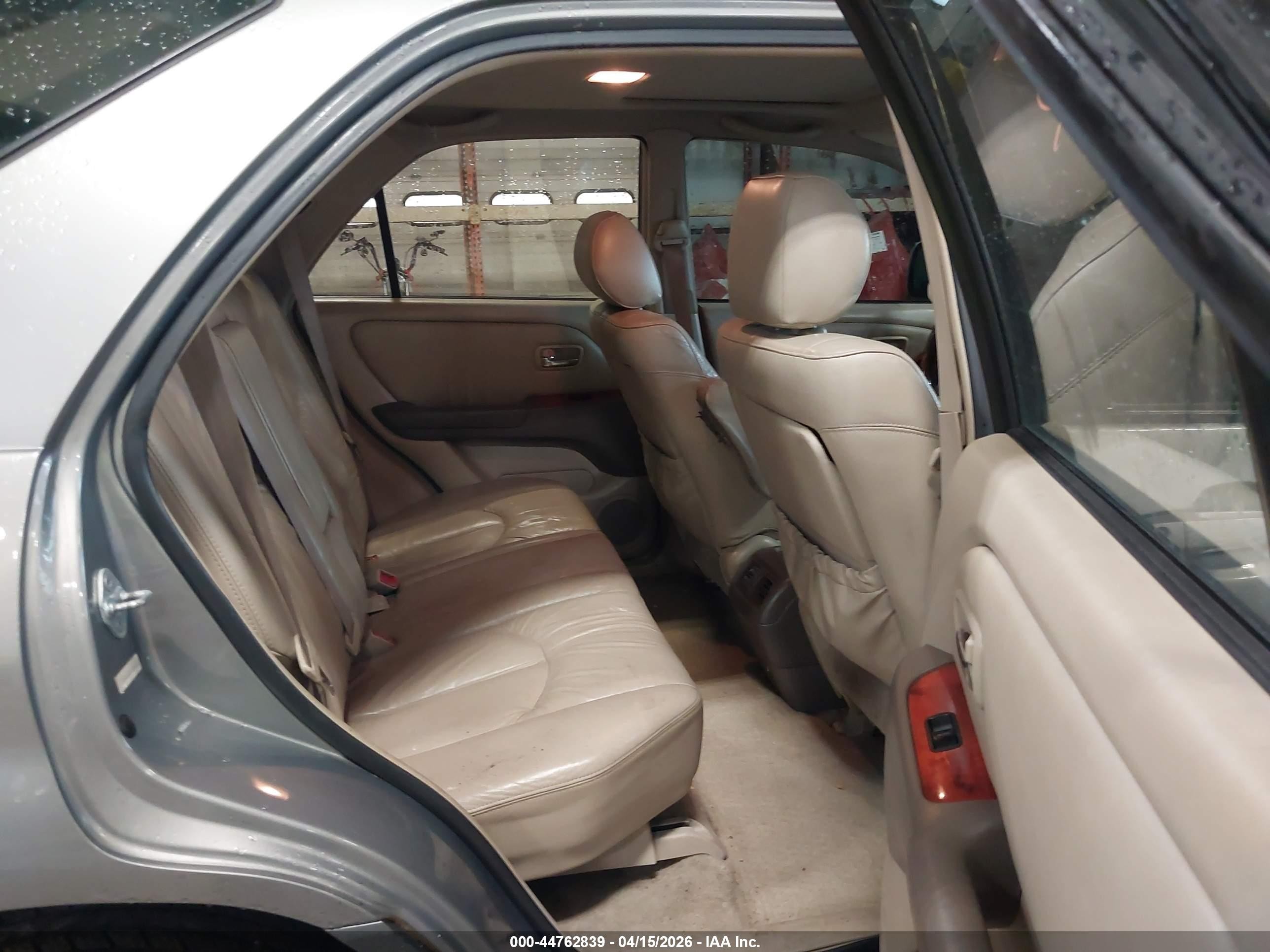 2001 Lexus Rx 300   Gray vin: JTJHF10U210233161