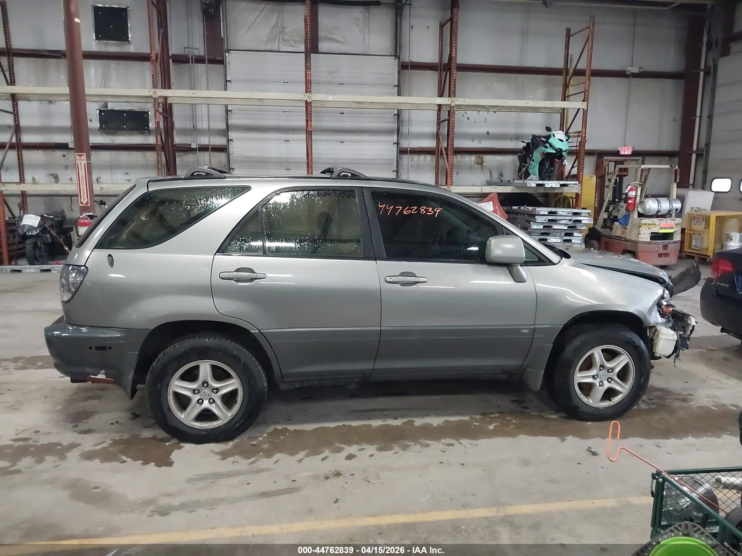 2001 Lexus Rx 300   Gray vin: JTJHF10U210233161