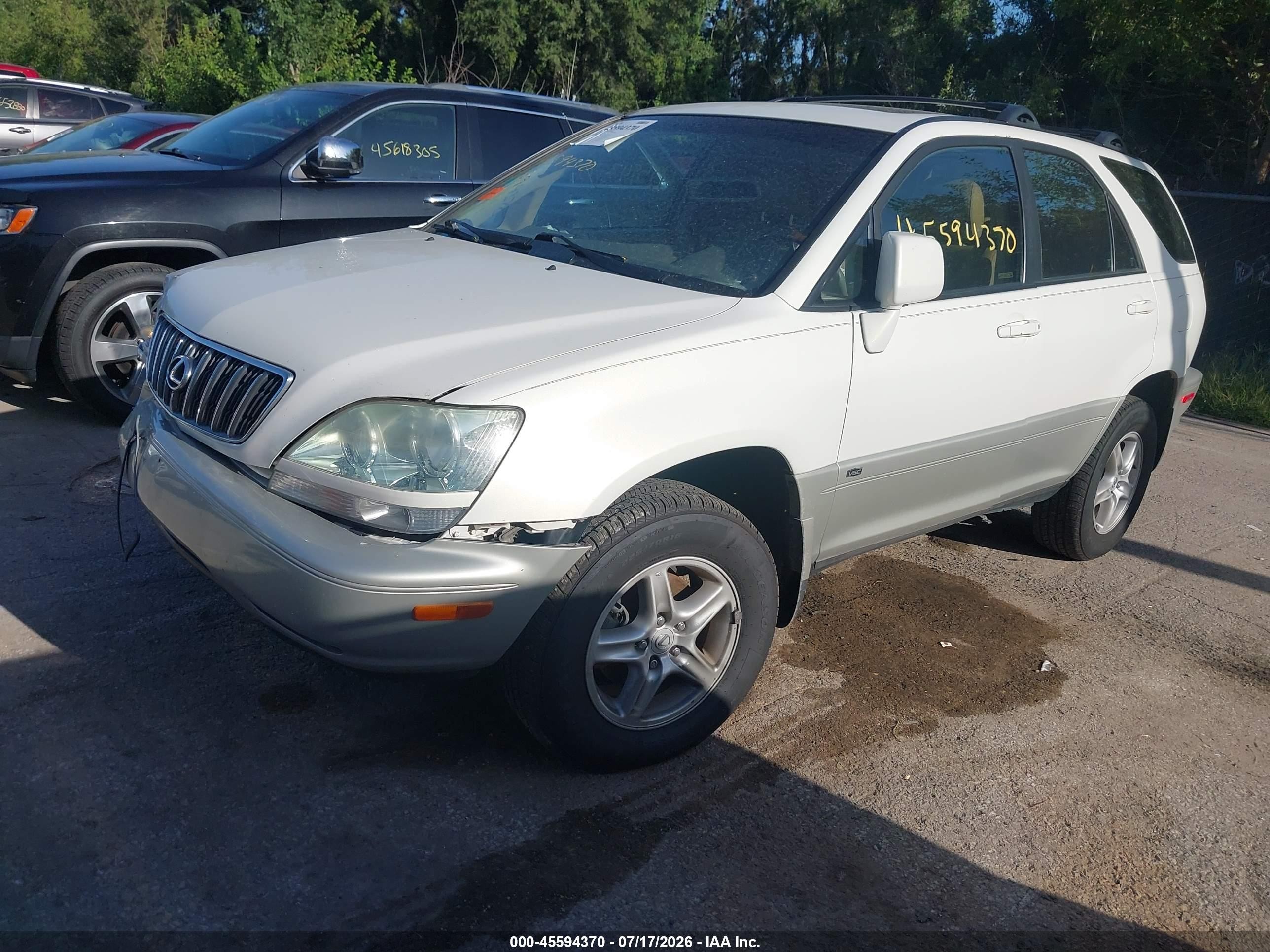 2003 Lexus Rx 300 White vin: JTJHF10U230314809