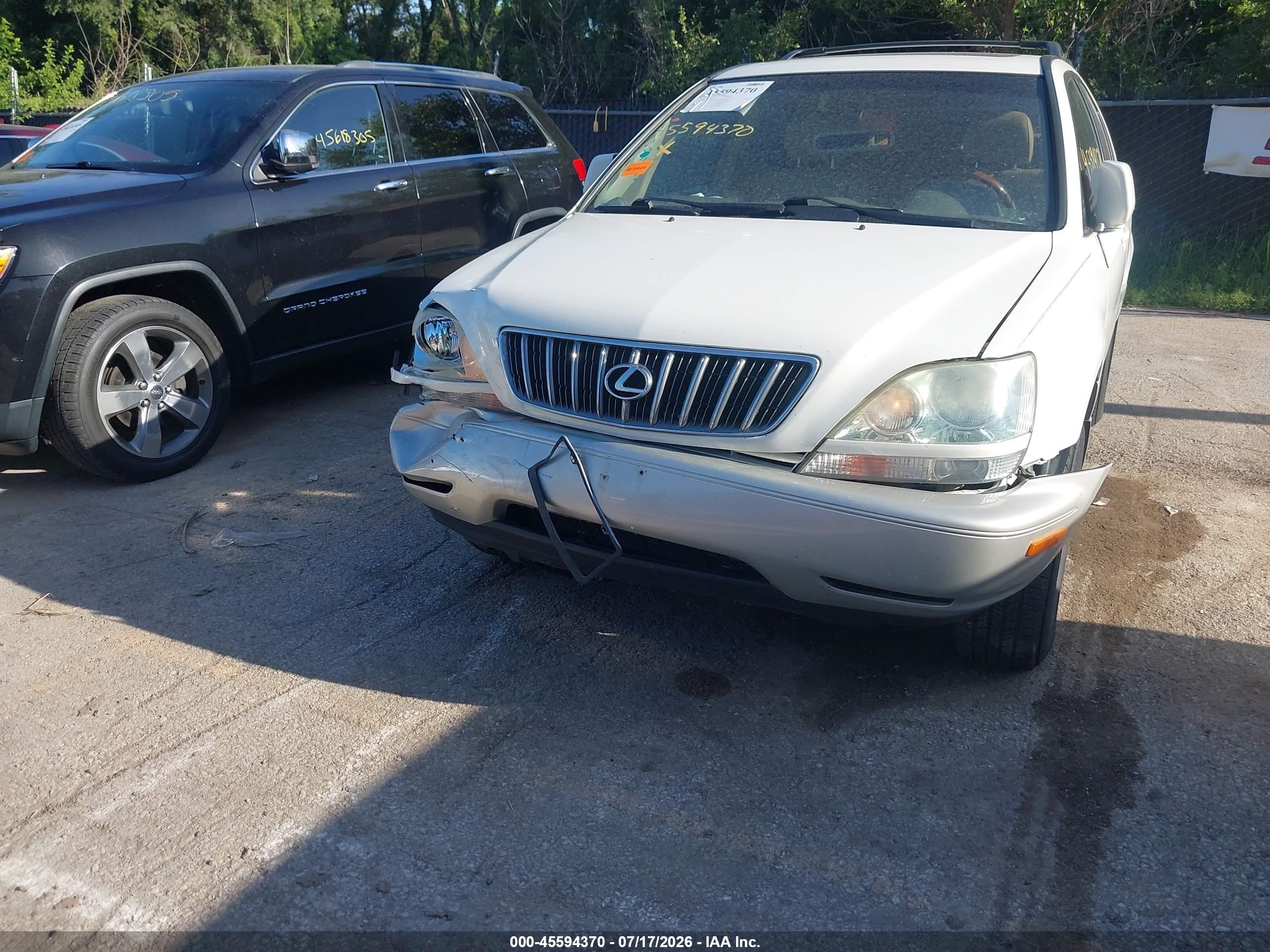2003 Lexus Rx 300 White vin: JTJHF10U230314809