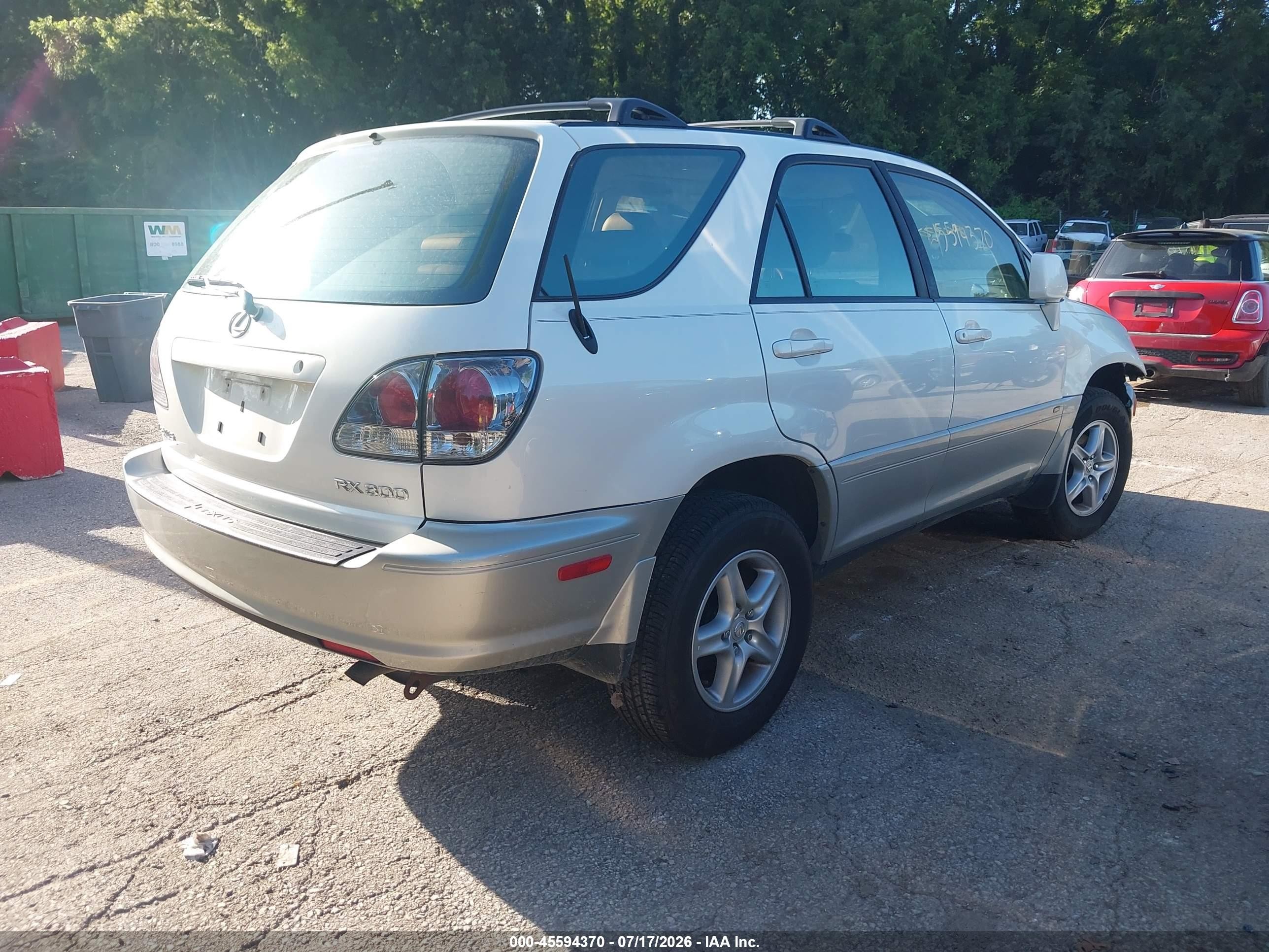 2003 Lexus Rx 300 White vin: JTJHF10U230314809