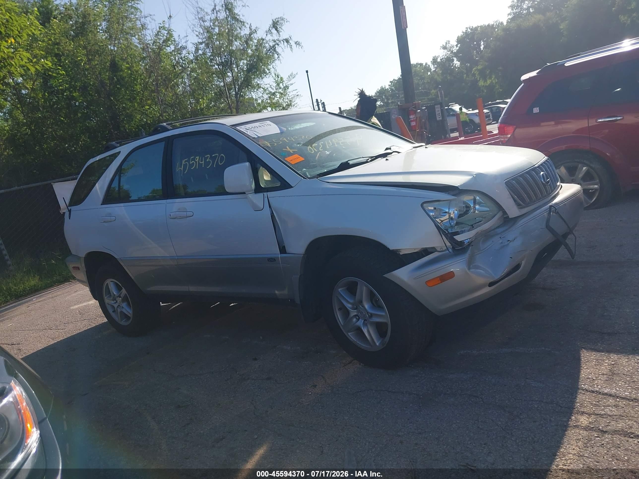 2003 Lexus Rx 300 White vin: JTJHF10U230314809