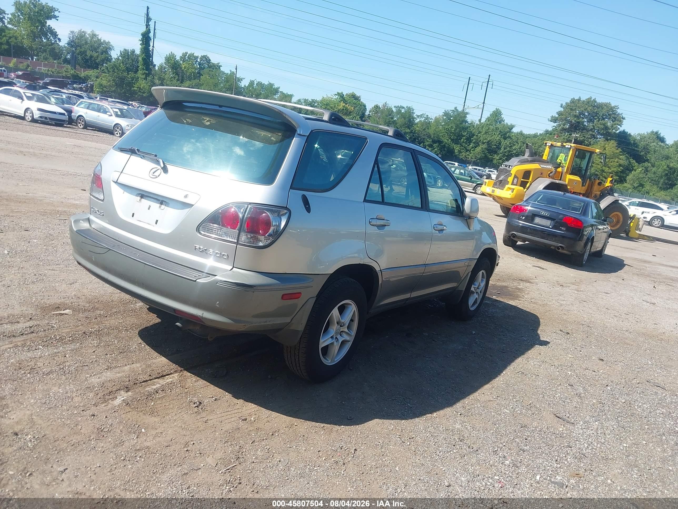 2001 Lexus Rx 300   Silver vin: JTJHF10U310172337