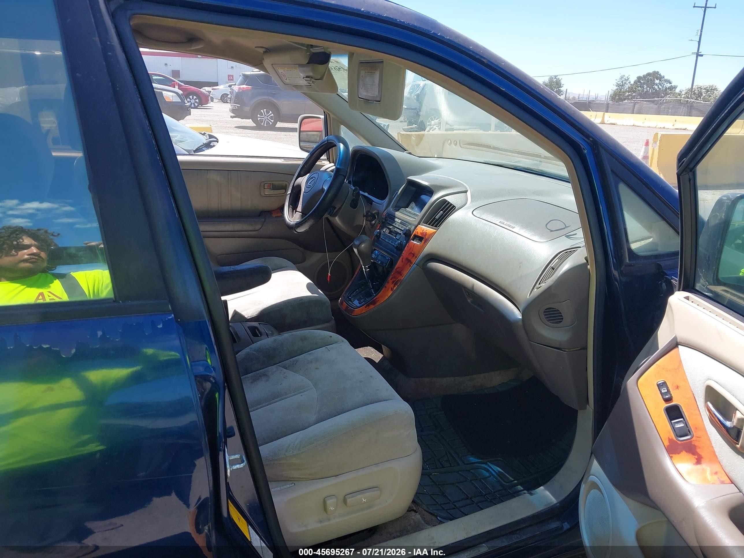 2001 Lexus Rx 300   Blue vin: JTJHF10U310184858