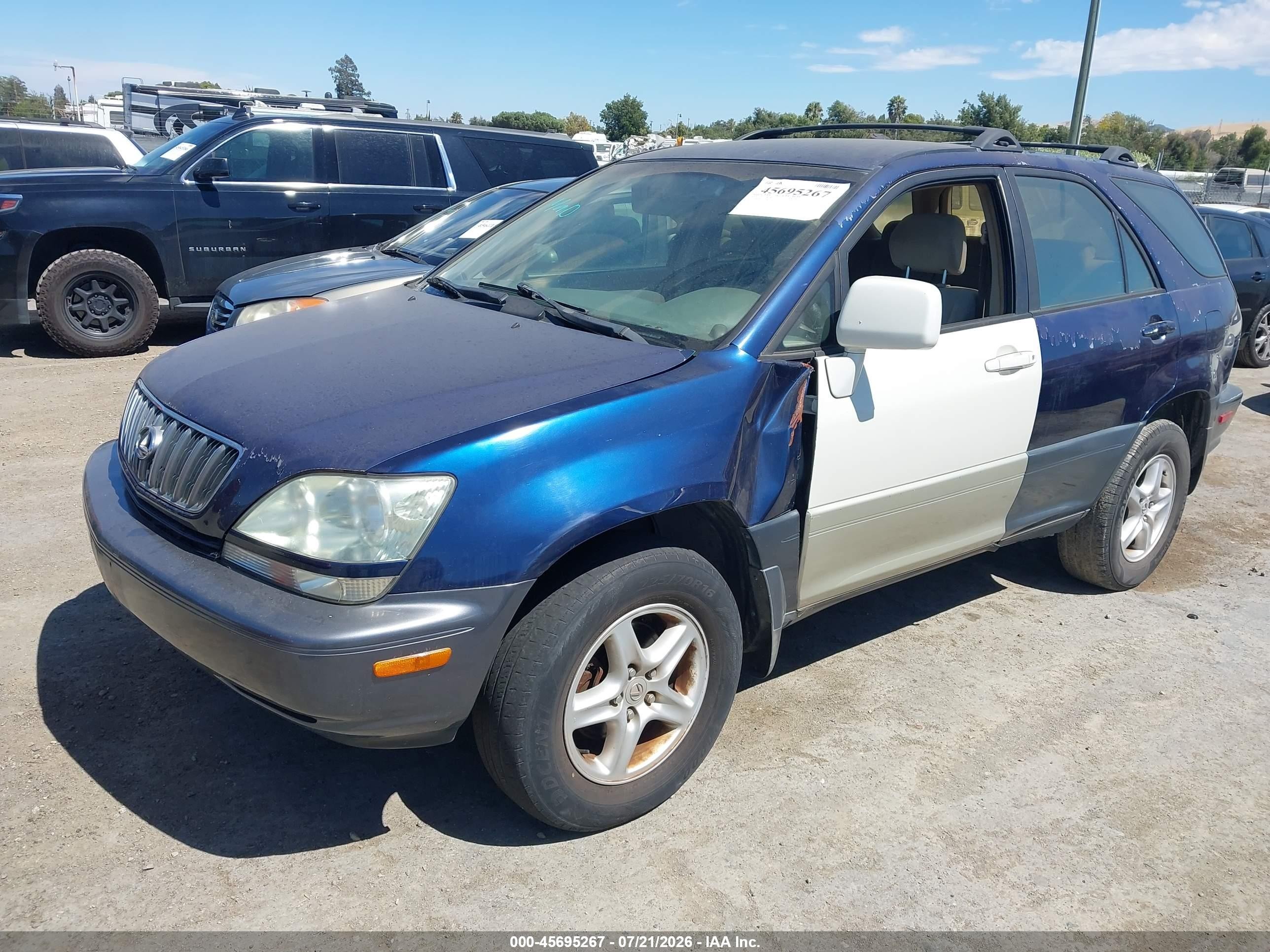 2001 Lexus Rx 300   Blue vin: JTJHF10U310184858