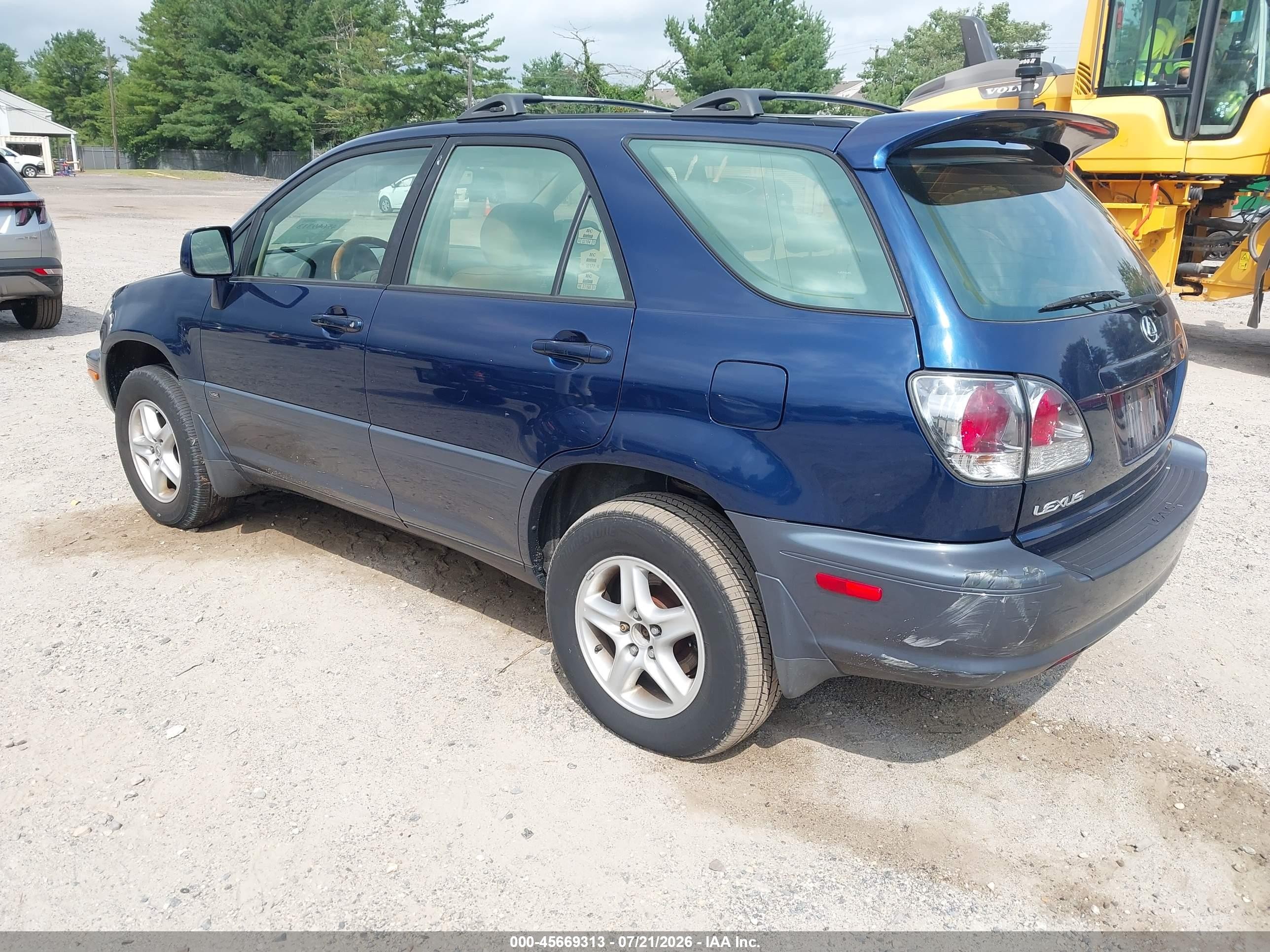 2001 Lexus Rx 300   Синий vin: JTJHF10U310213582