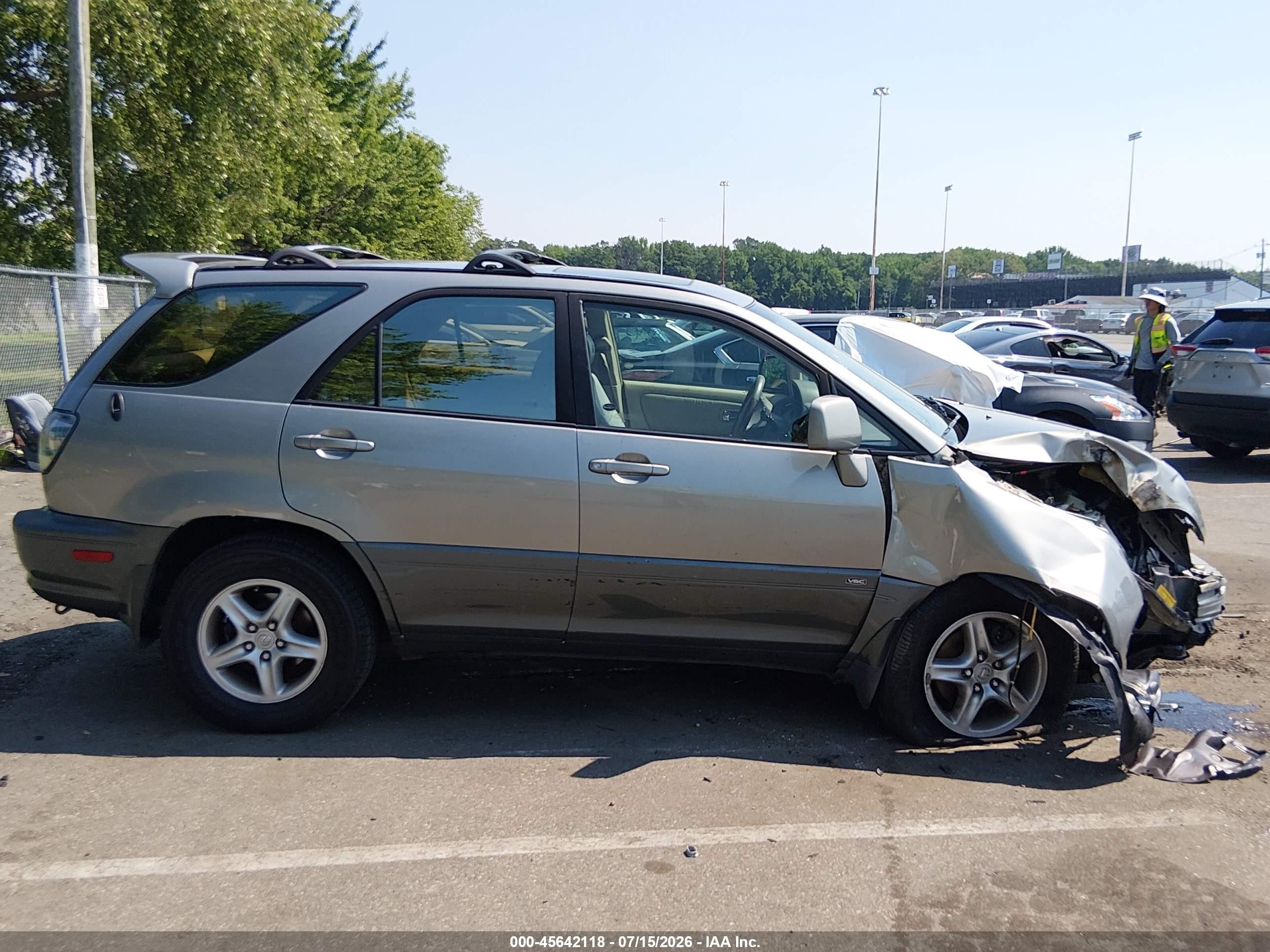 2002 Lexus Rx 300   Серый vin: JTJHF10U320236622