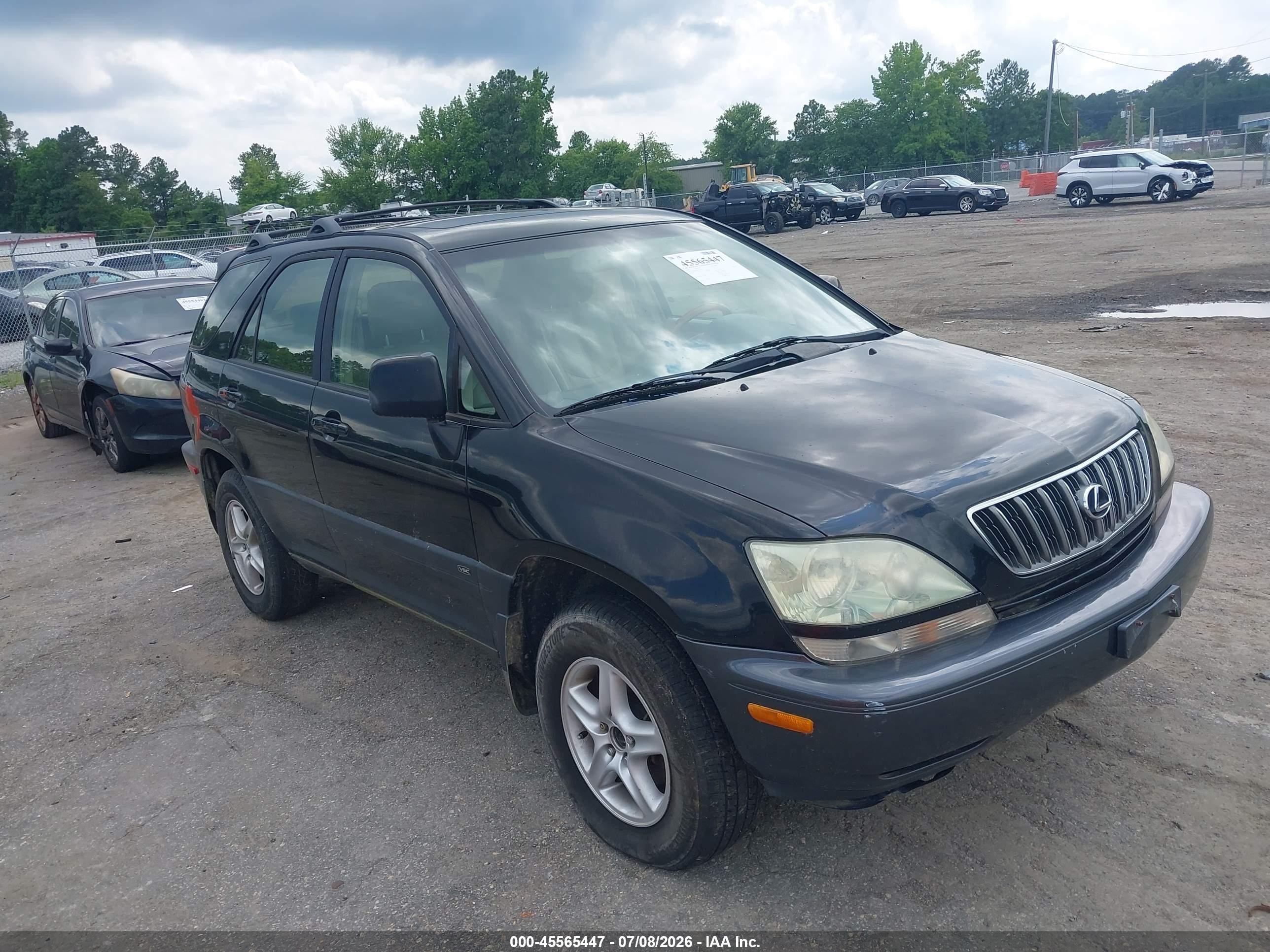 2001 Lexus Rx 300   Black vin: JTJHF10U410190362