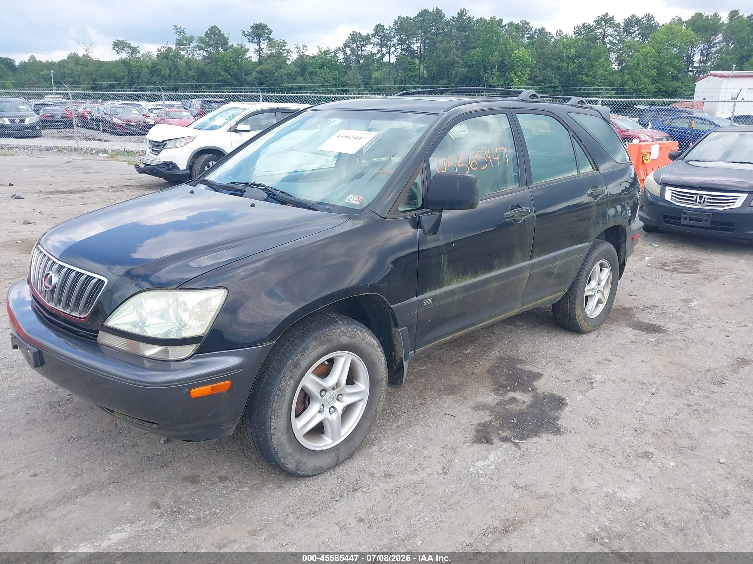 2001 Lexus Rx 300   Black vin: JTJHF10U410190362