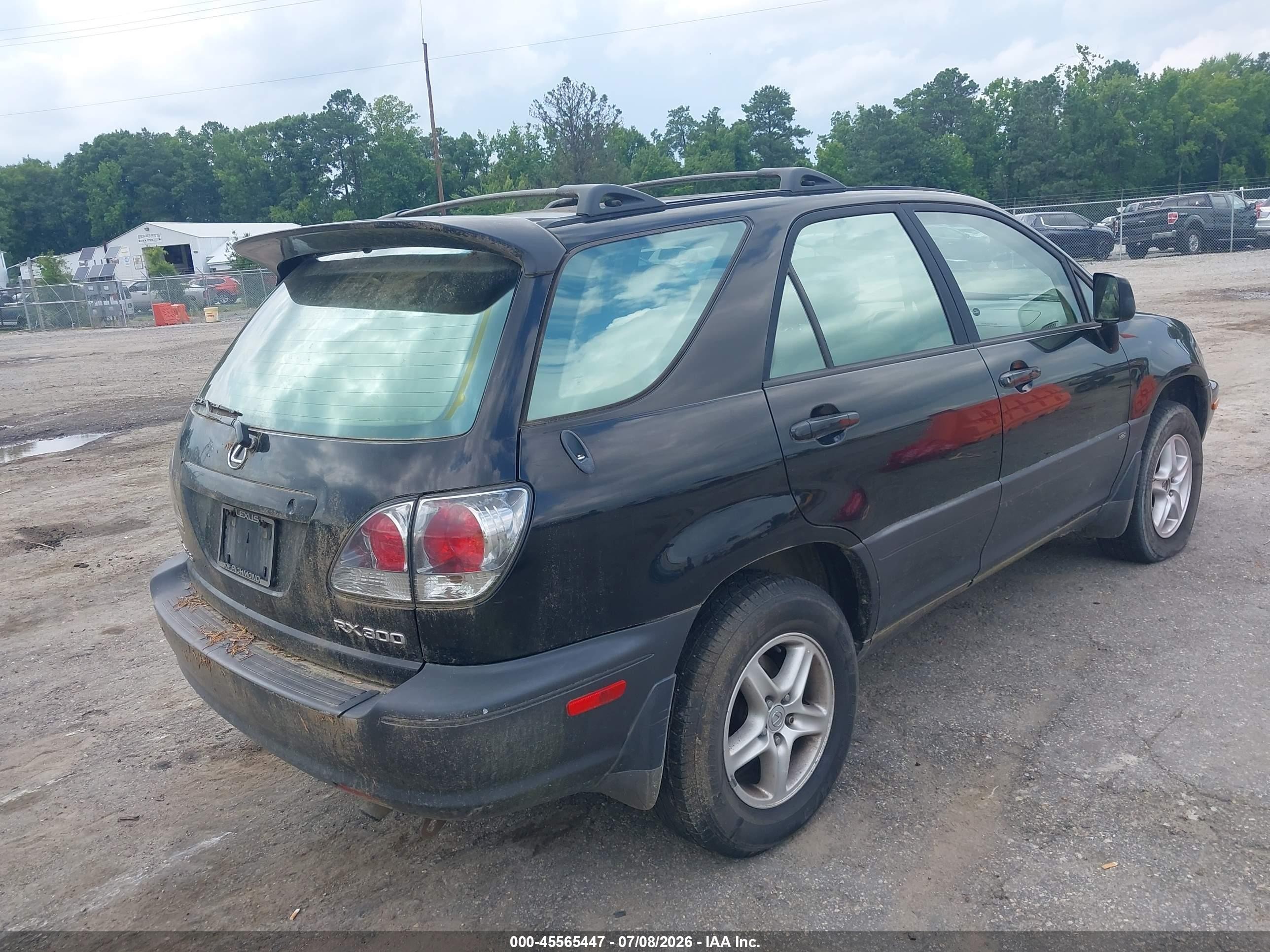 2001 Lexus Rx 300   Black vin: JTJHF10U410190362