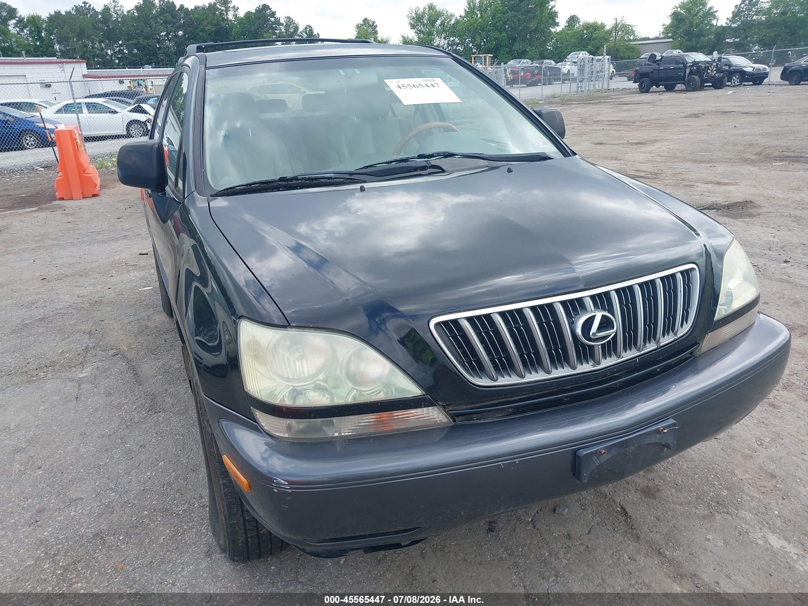 2001 Lexus Rx 300   Black vin: JTJHF10U410190362