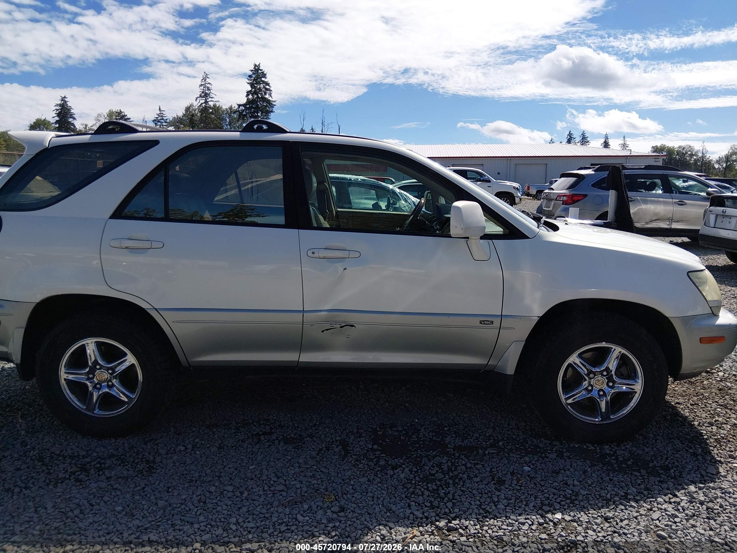 2002 Lexus Rx 300   White vin: JTJHF10U420248813