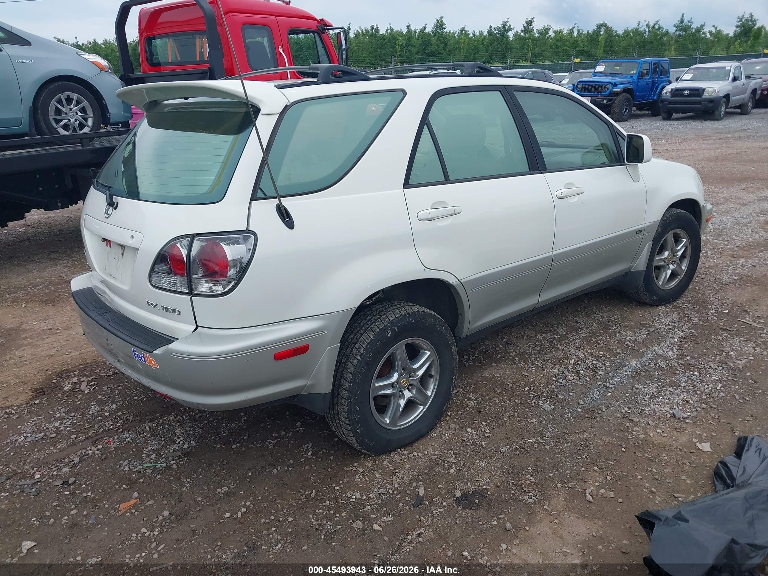 2003 Lexus Rx 300   Белый vin: JTJHF10U430299939