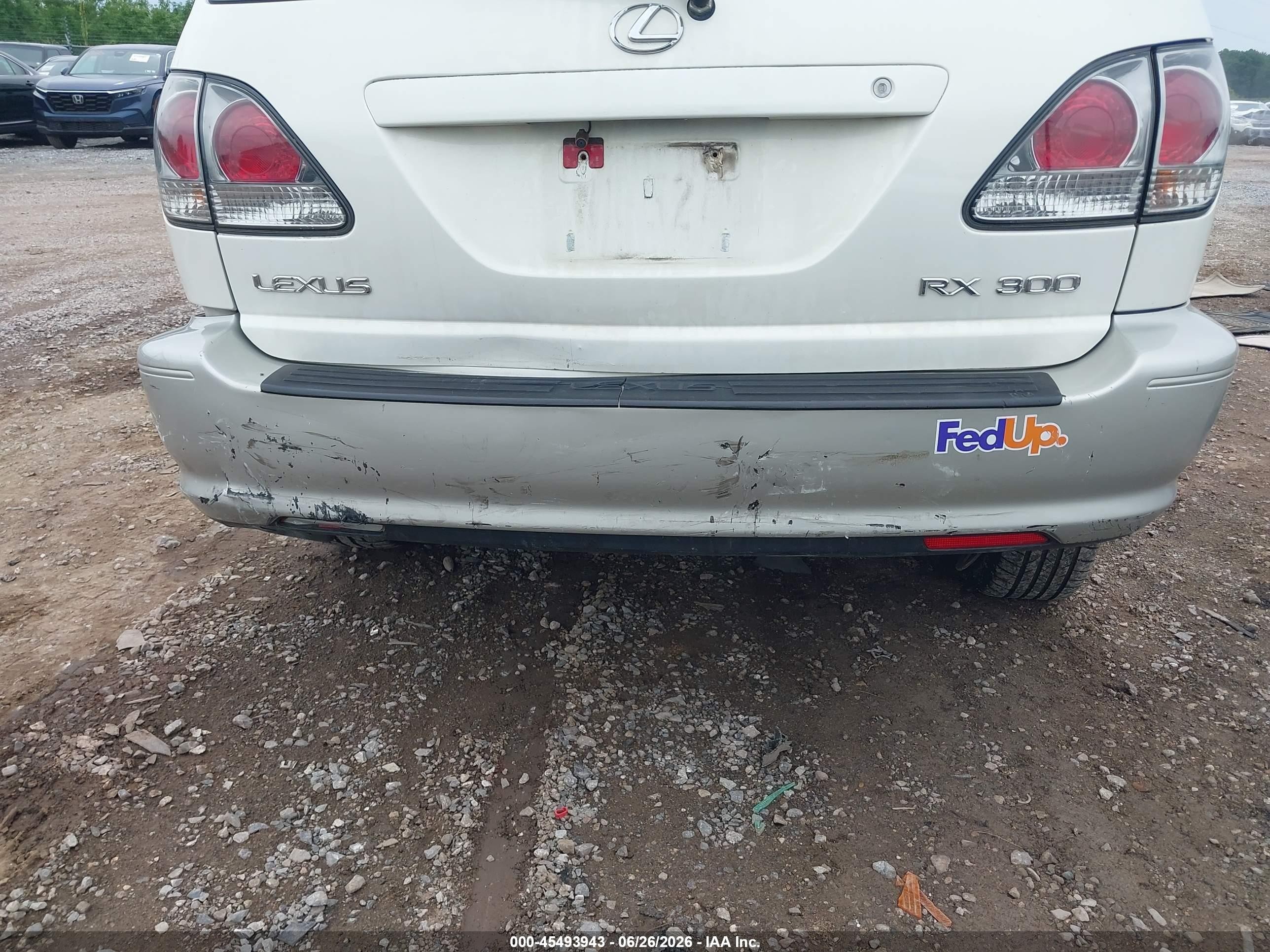 2003 Lexus Rx 300   Белый vin: JTJHF10U430299939