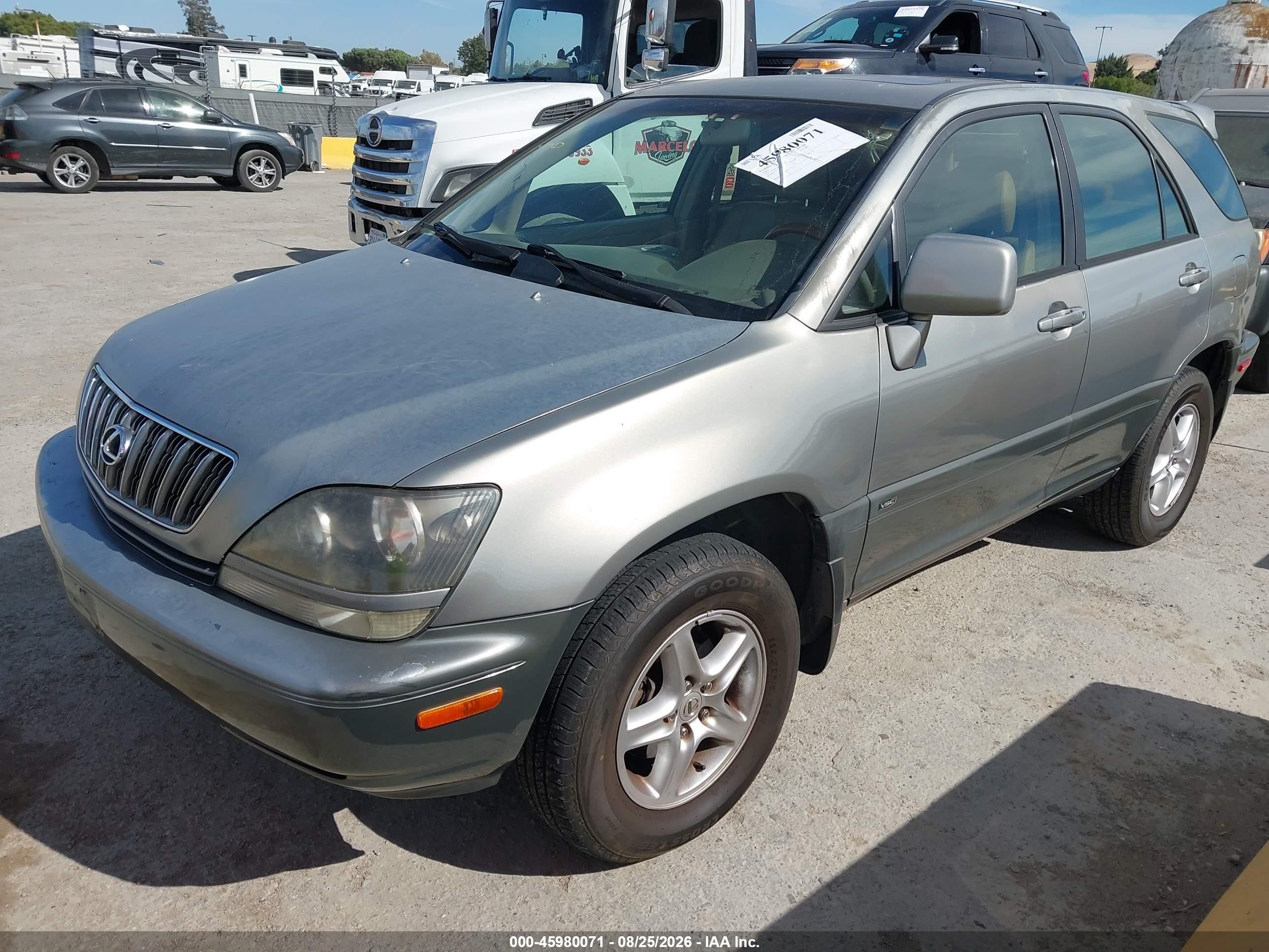 2002 Lexus Rx 300 Серый vin: JTJHF10U520276085